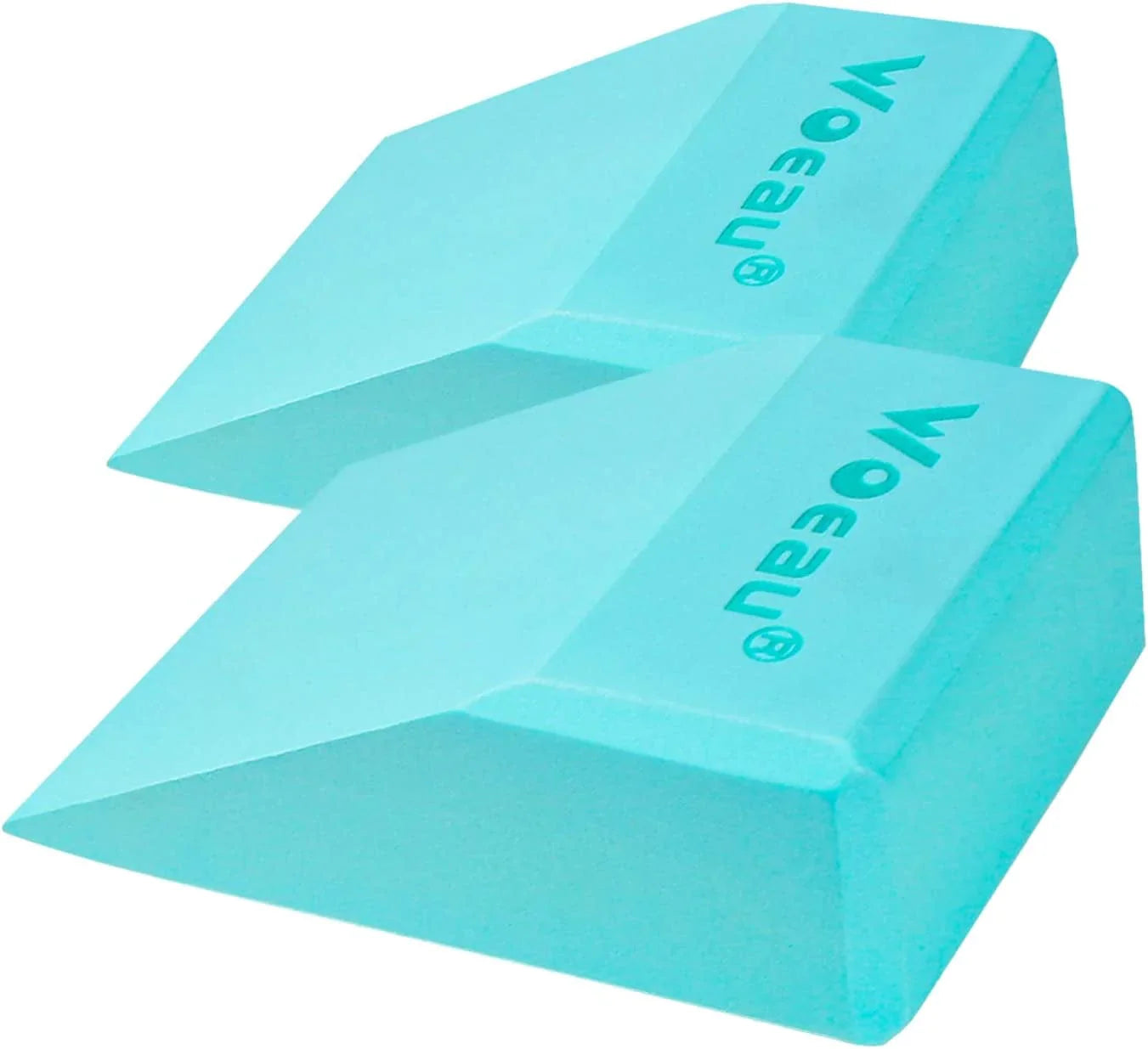 2 Pack Squat Wedge Blocks - Non Slip Professional Squat Ramp for Heel Elevated Squats Calf Raises Platform, for Men Women, Slant Board Trainer for Fitness, Squat, Pushup, Weightlifting, Yoga