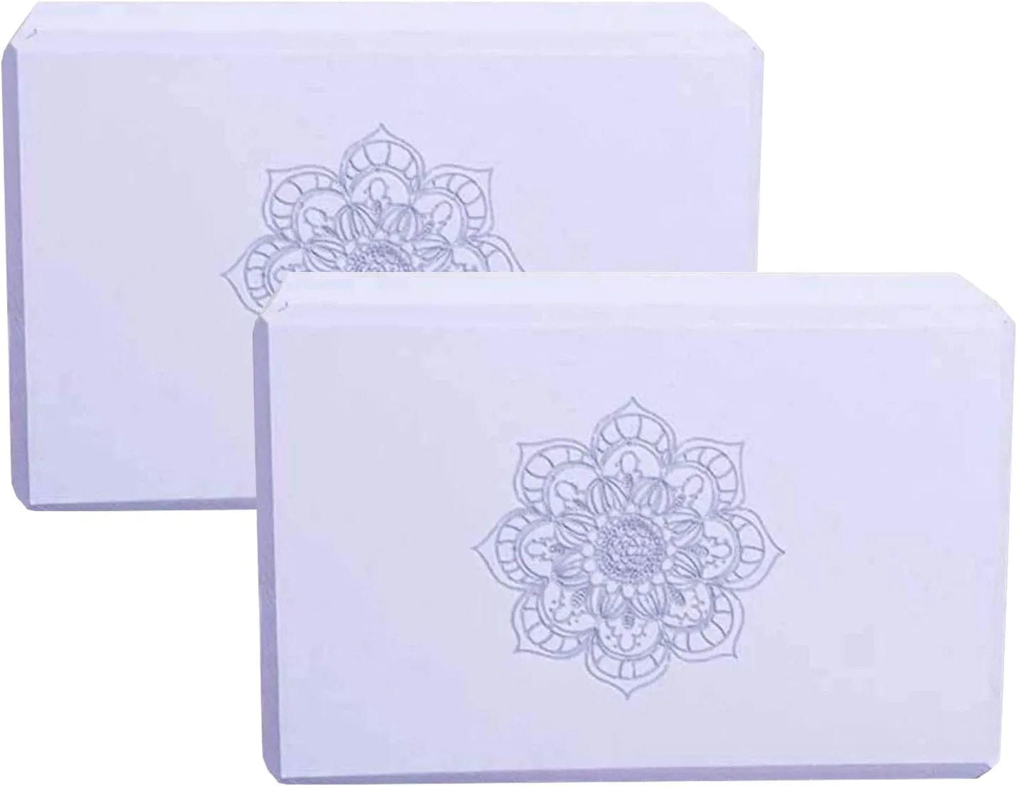 2 Packs Yoga Block High Density EVA Foam Brick for Support and Deepen Poses, Improve Strength,Aid Balance and Flexibility Odor Resistant (200G)