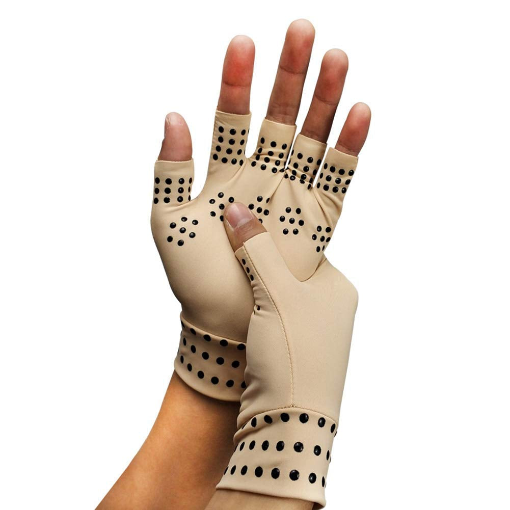 BUYITNOW Arthritis Compression Gloves with Magnets Therapeutic Therapy Dispensing Gloves Relief Hand Pain Heal Joints Relief