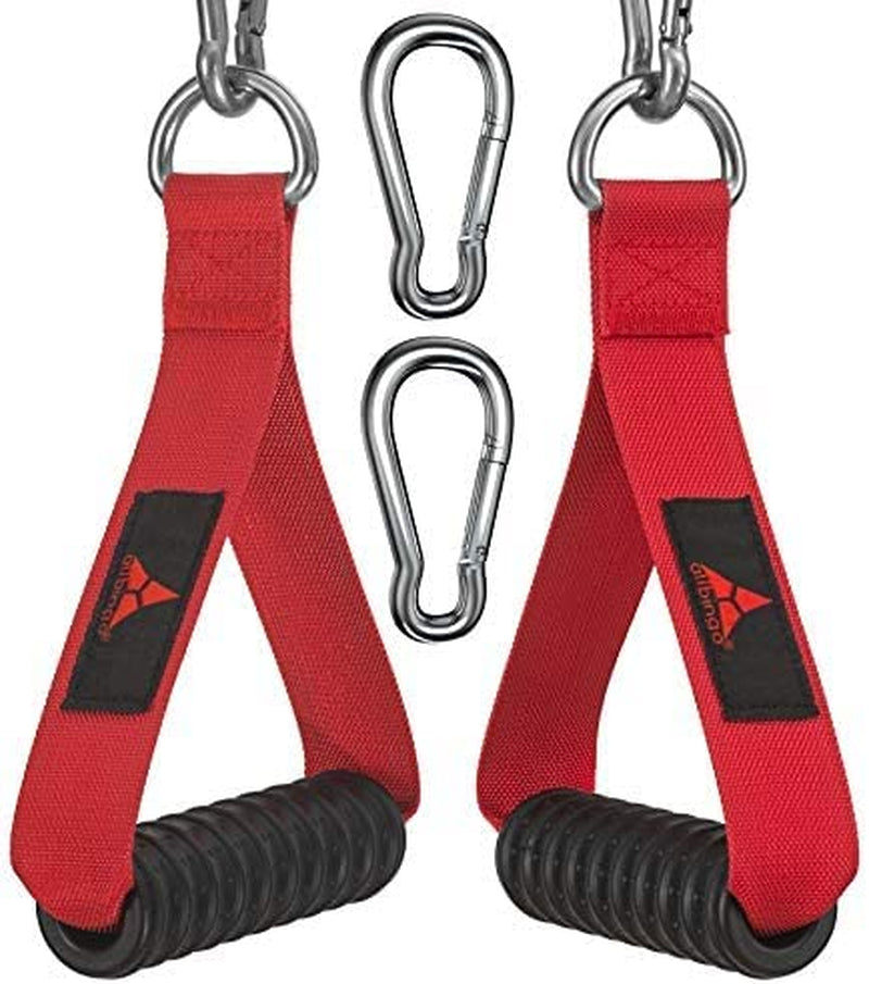 Ultimate Cable Machine Attachment Handles,Heavy Duty Resistance Bands Exercise Handle Grips with Large Clips for Cables Crossover LAT Pull down Home Gym