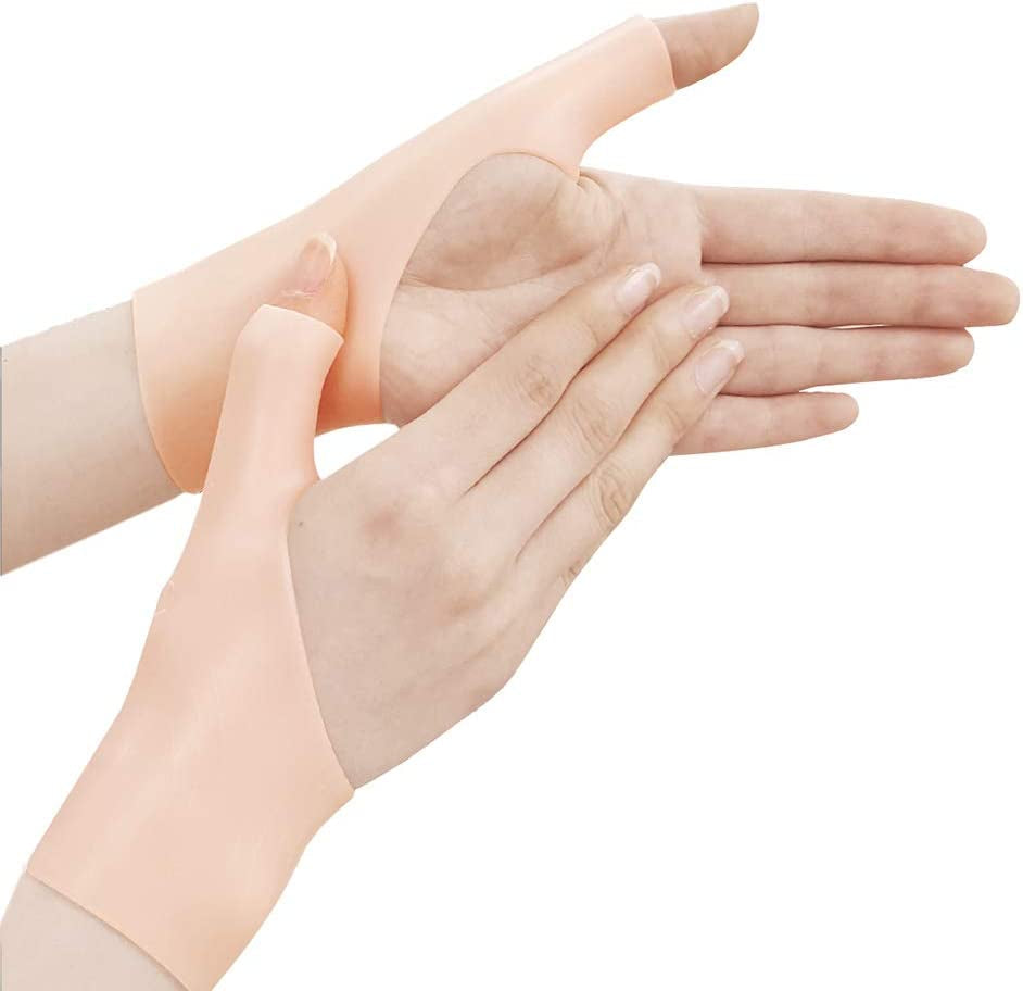 Wrist Support Brace Sleeves, Prevent Pain and Numbness on Wrist and Thumb Joints, Release Hands from Exercising or Long Time Computer Working, Wrist Protector for Men and Women (X-Large Skin)