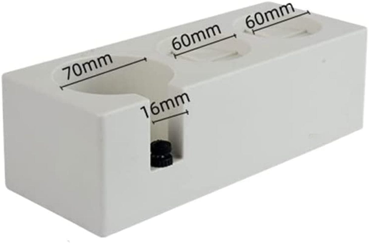 51/53/58Mm Espresso Machine Tamper Holder Plastic Pressed Powder Mat Barista Coffee Maker Support Base Rack Coffee Accessories (Color : Black)