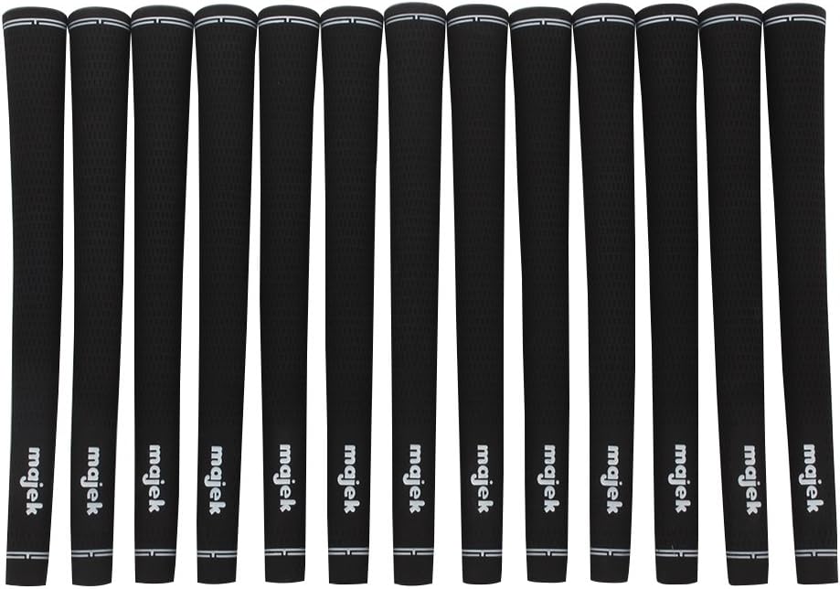 13 Piece Senior Men's Majek Jumbo OverSize Tour Pro Velvet Golf Grips +1/8" Thicker than standard Perfect for Large Hands or Arthritic Fingers