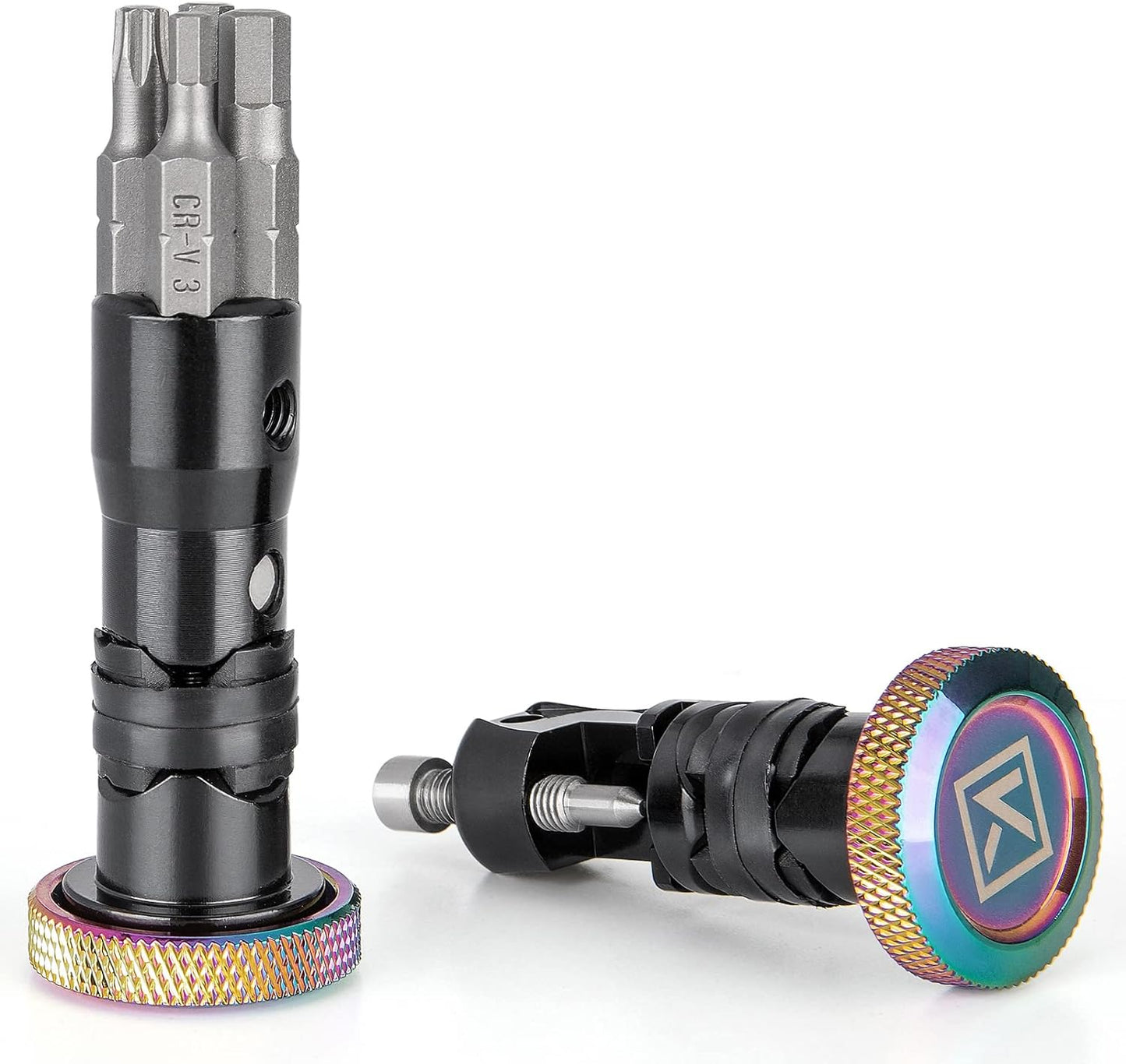 Handlebar End Plugs Multi Tools - Bar End Tool Includes Chain Tool, TORX T25, HEX 3/4/5mm - Bike Tool Kit for MTB/Road Bicycle