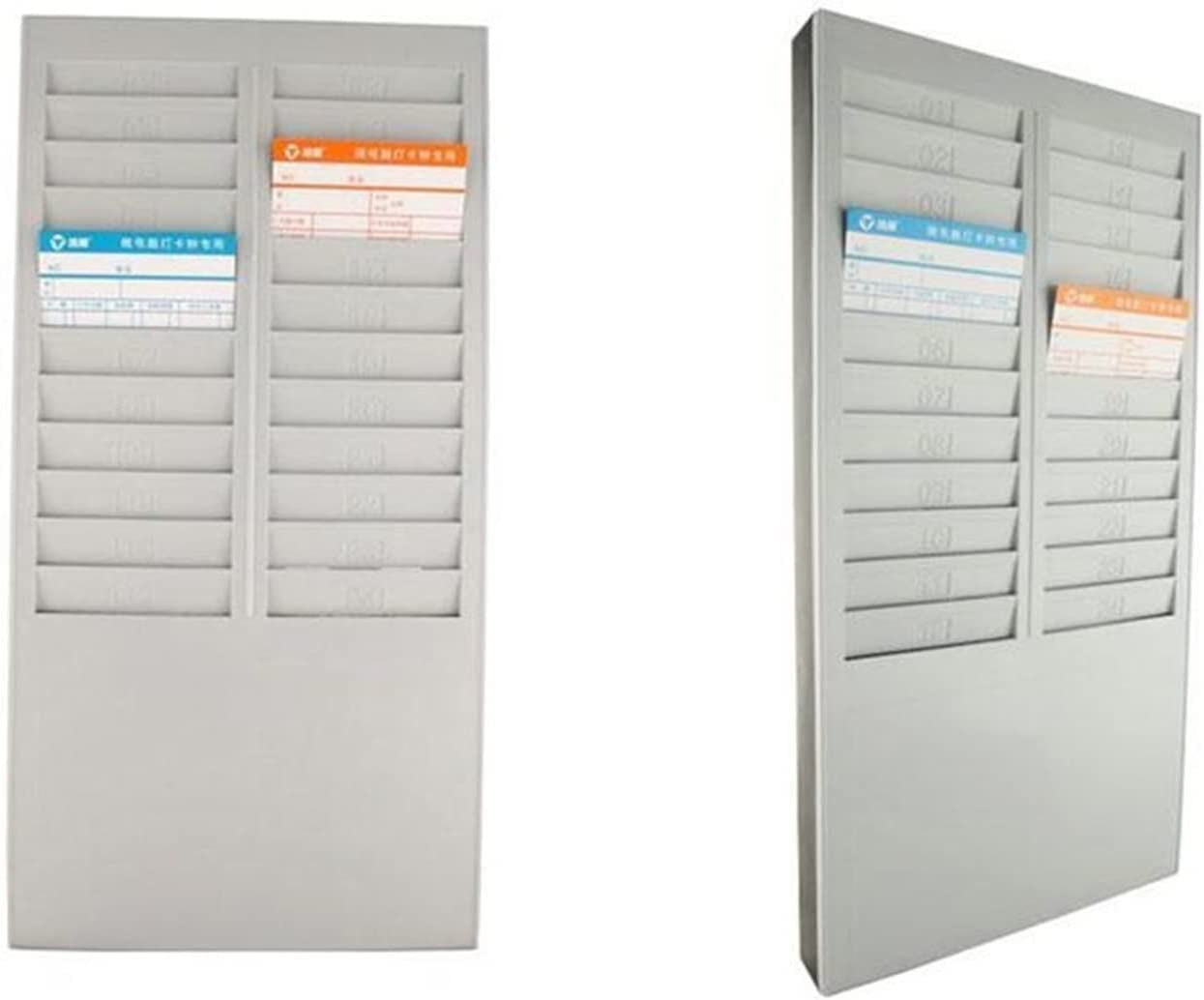 EZGA Time Clock Time Card Rack Holder with 24 Slots Wall Mounted Cards Holder for Time Card Machine Maquininha De Cartão Attendance Recorder for Small and Medium Businesses