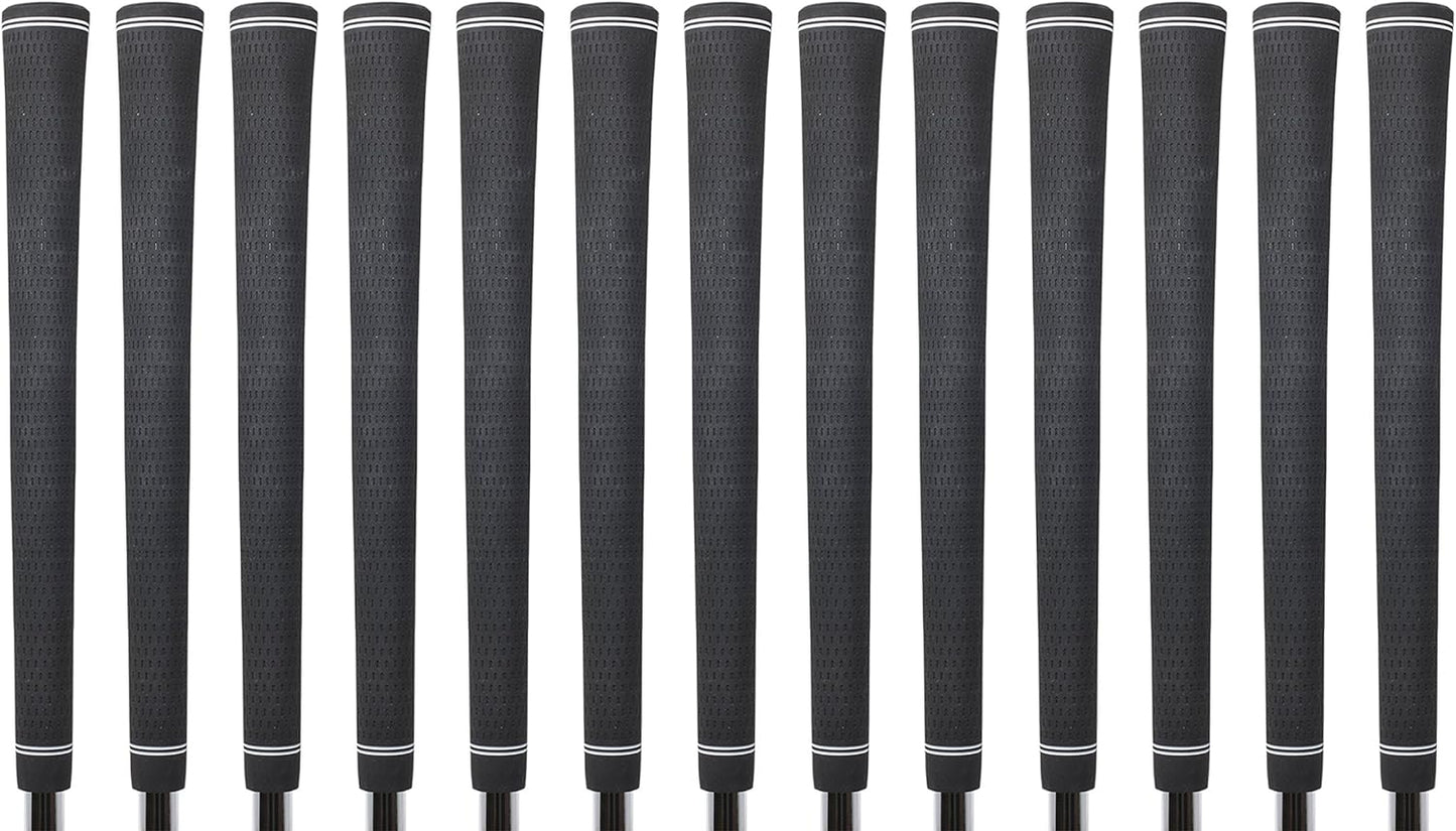 13 Piece Senior Men's Jumbo Oversize Golf Grips +1/8" Thicker Than Standard Perfect for Large Hands or Arthritic Fingers