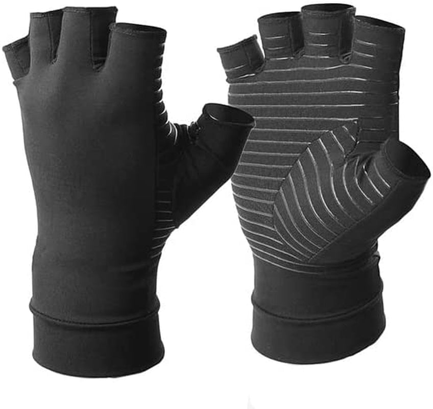 Arthritis Compression Gloves Copper Content Wrist Brace Support Finger Relieve Hand Pain Women Men Anti-Slip Therapy Gloves
