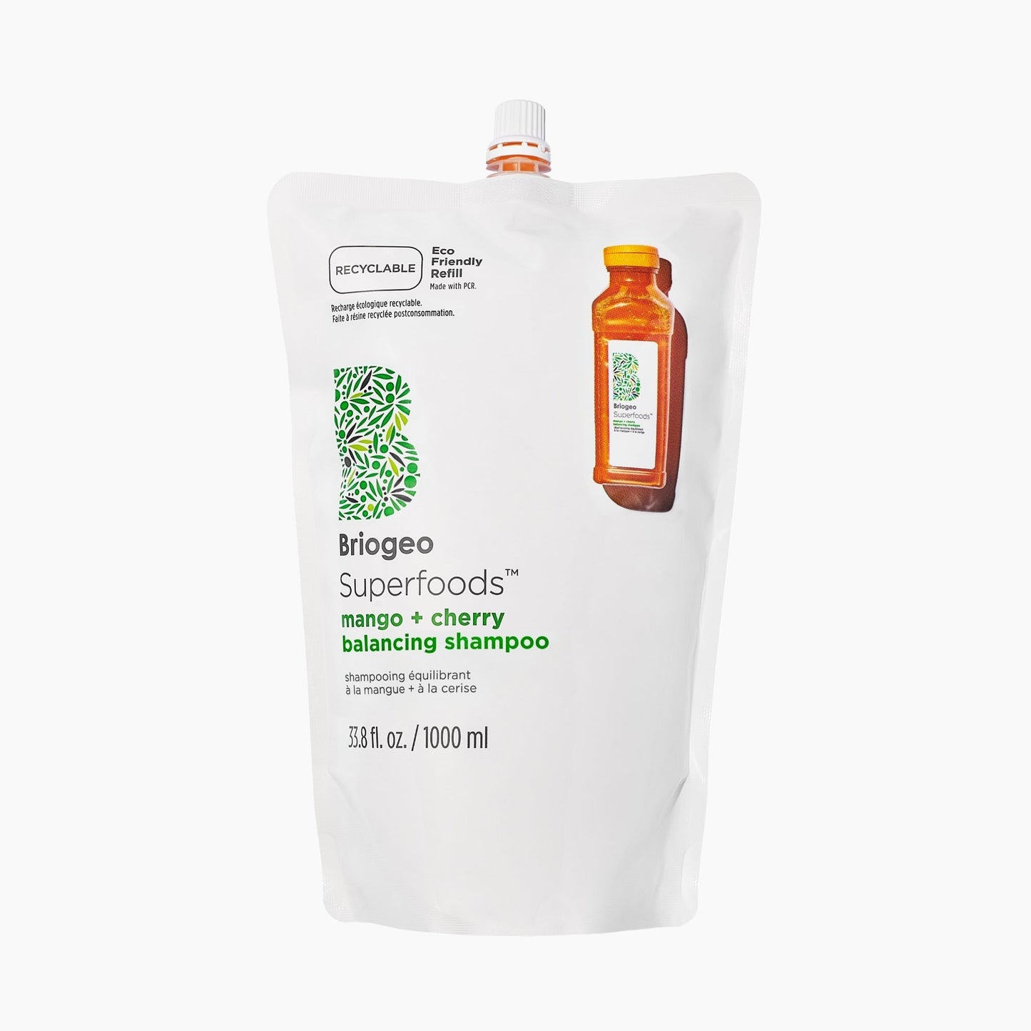 Superfoods Mango + Cherry Balancing Shampoo Jumbo Refill