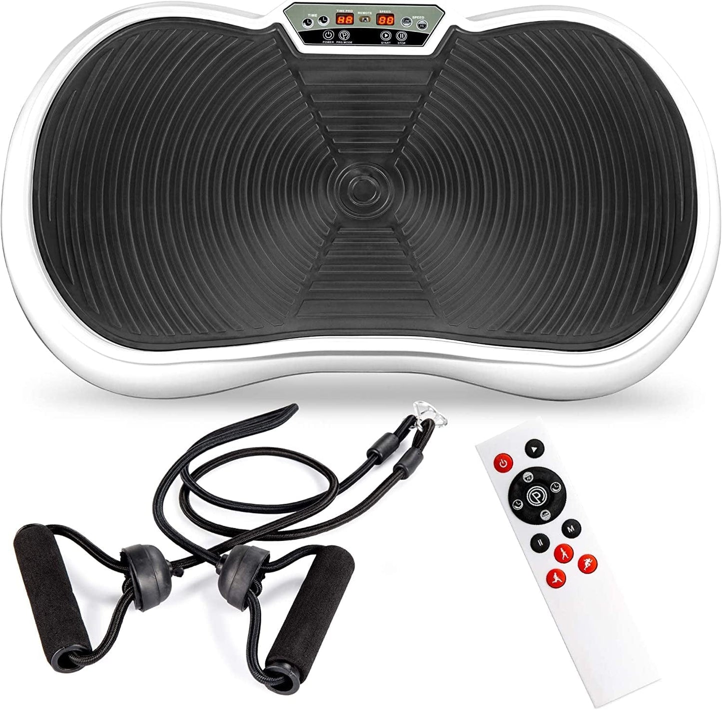 Best Choice Products Vibration Plate Exercise Machine Full Body Fitness Platform for Weight Loss & Toning W/Resistance Bands, 10 Preset Workouts, Remote Control