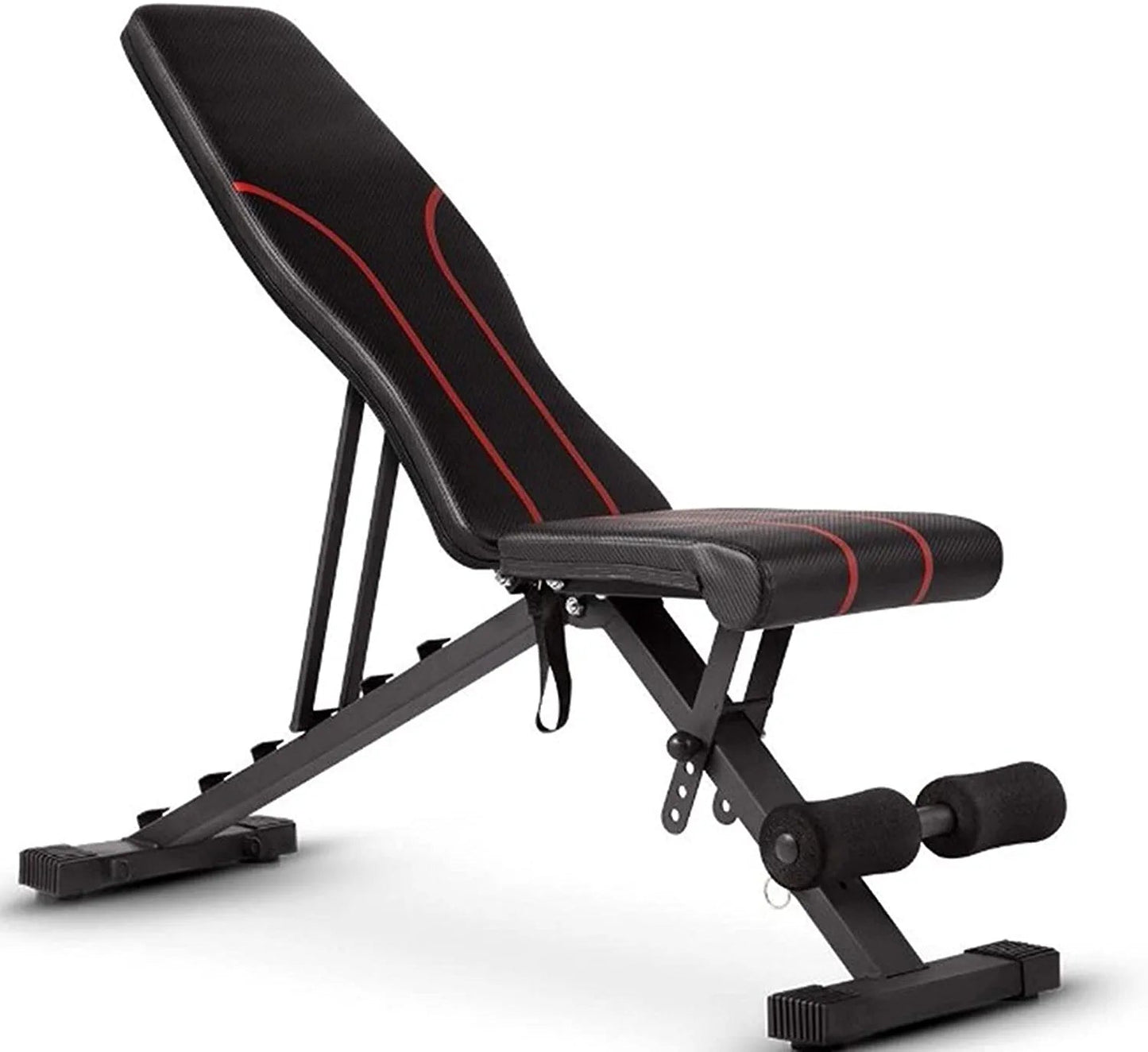 Barbells/Dumbbell Work Out Bench, 500LB Load-Bearing Foldable Sit up Bench, Adjustable Weight Bench Home Gym Accessories, Incline Folding Bench with Anti-Slip Foam, Full Body Workout Machine