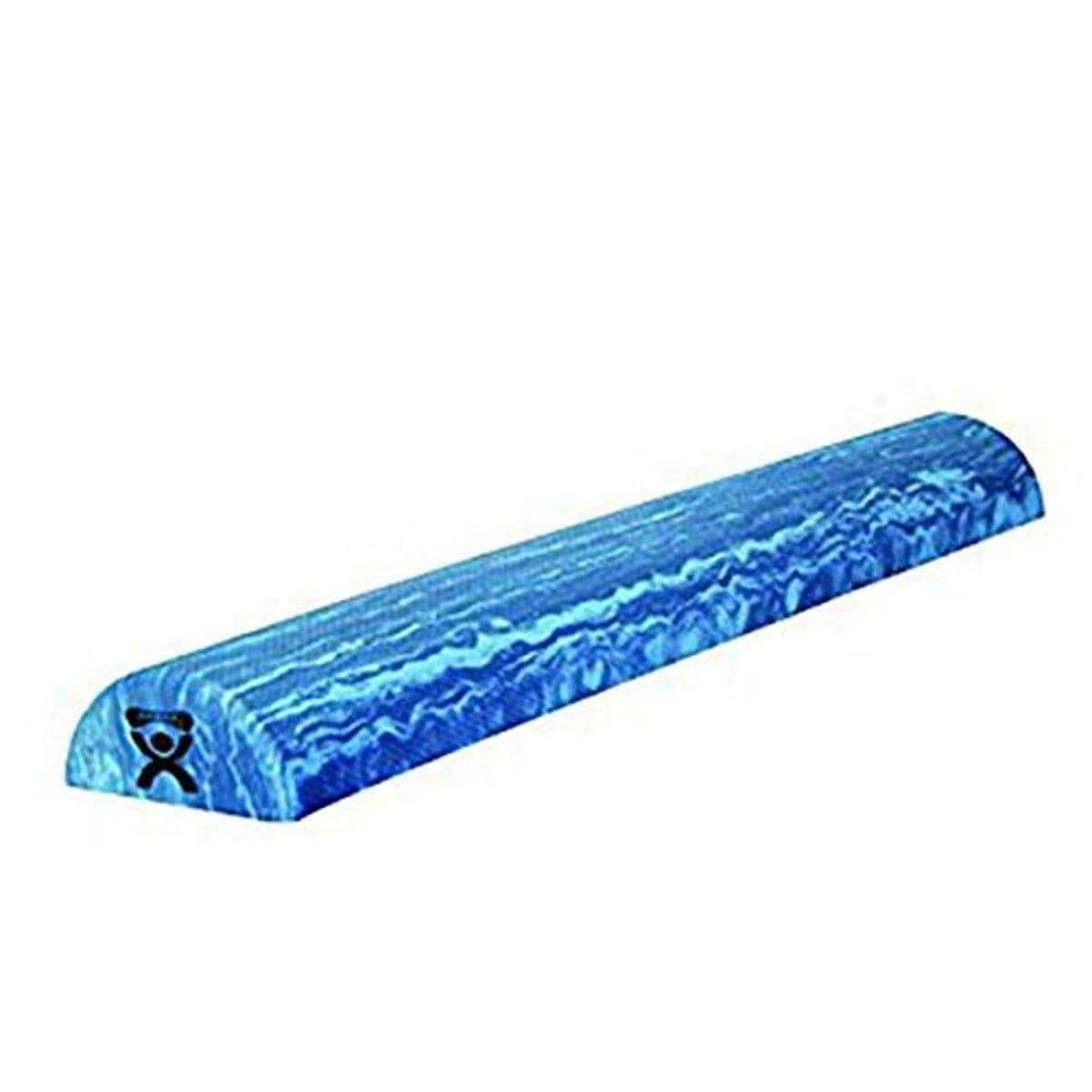 Cando EVA Foam Rollers, Half Round, 6" X 12", Foam Roller Tool for Post-Workout Recovery & Pre-Workout Warm-Up, Roll Out Muscle Soreness, Stylish Blue Roller for the Gym, High Quality Foam Cylinder