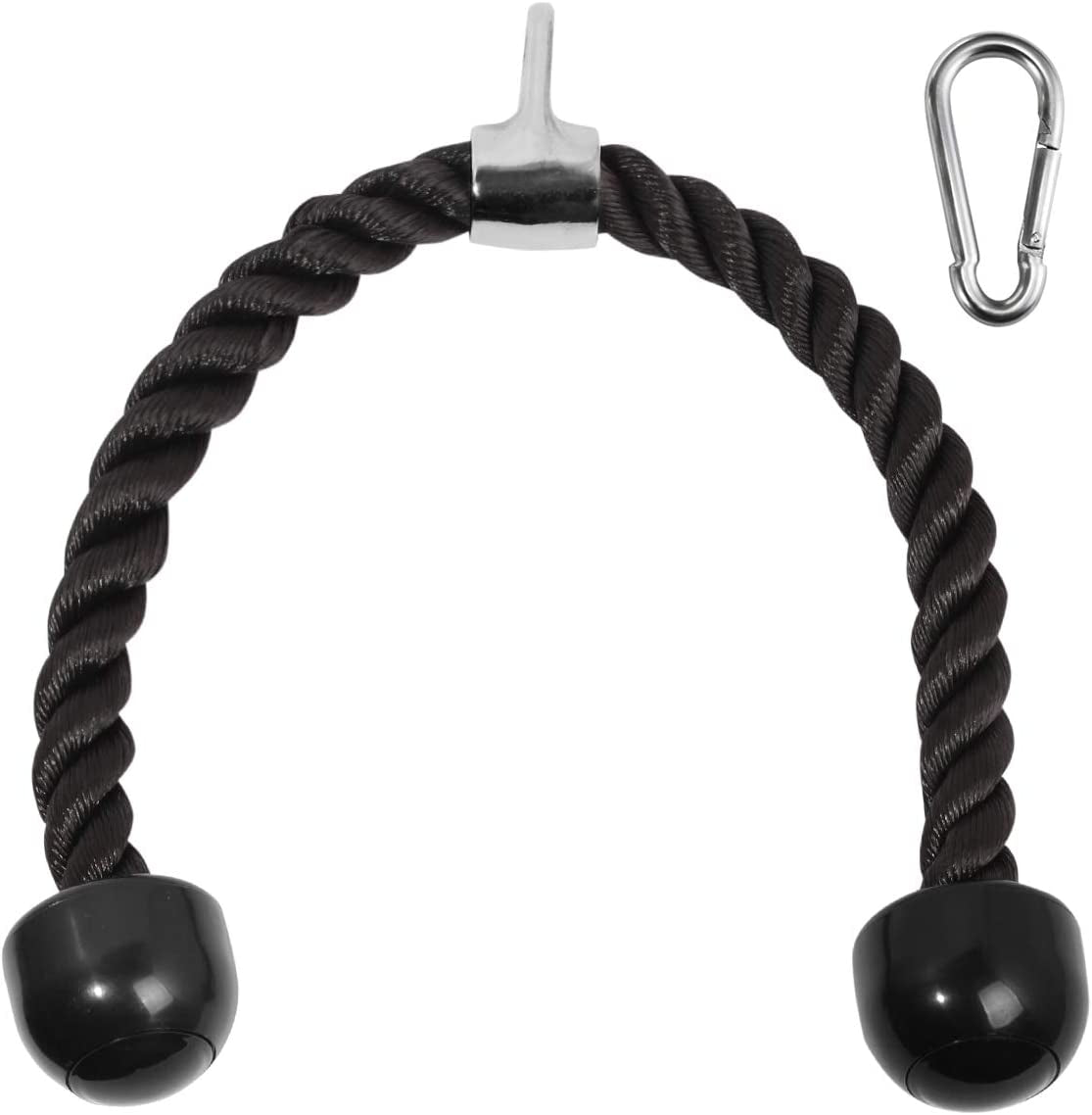 Tricep Rope Pull Down,Heavy Duty Triceps Kit Easy to Grip & Non Slip Cable Attachment Ideal for Home Gym Face Pulls Tricep Push down Rope System