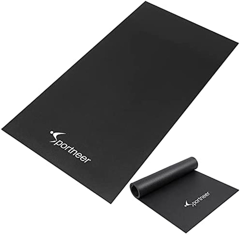 Exercise Bike Trainer Stand Mat - Sportneer Floor Carpet Protection Mats for Peloton, Indoor Riding, Stationary Spin Bike, Home Gym Workout Equipment, Treadmill