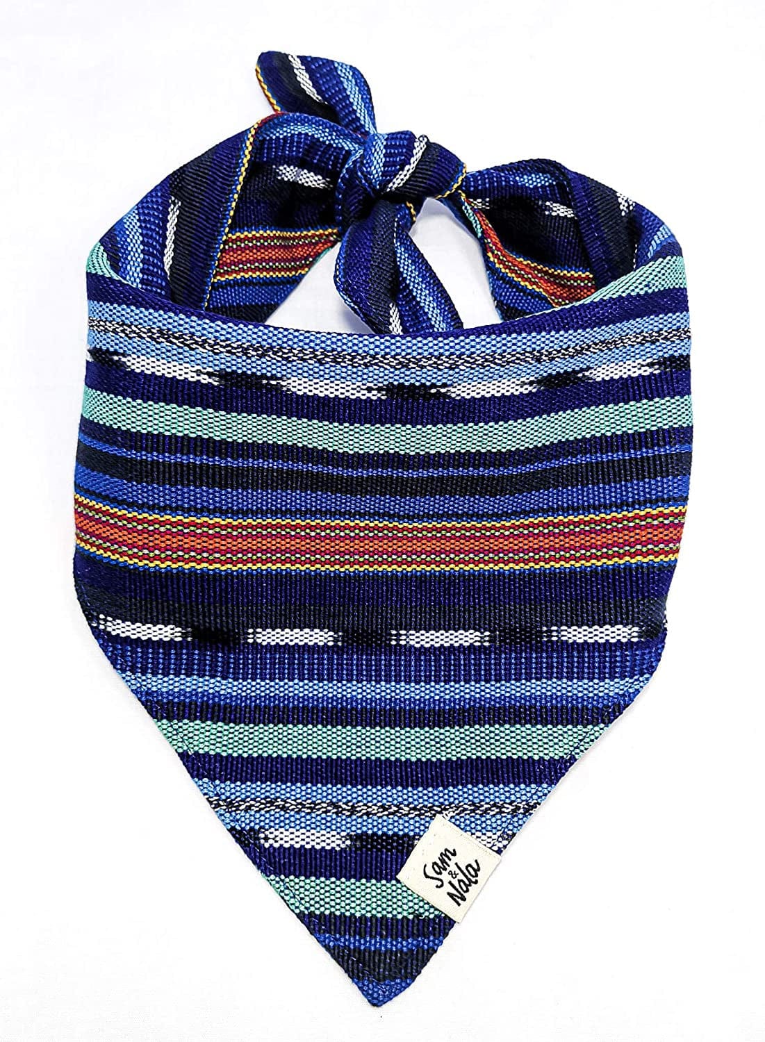 Dog Bandana by Sam & Nala, Handmade in Guatemala for Large, Medium and Small Dogs, Express Your Pup’S Personality with Double-Layered and Custom-Cut Bandanas, Washing Machine Safe (Hot Tamale, L)