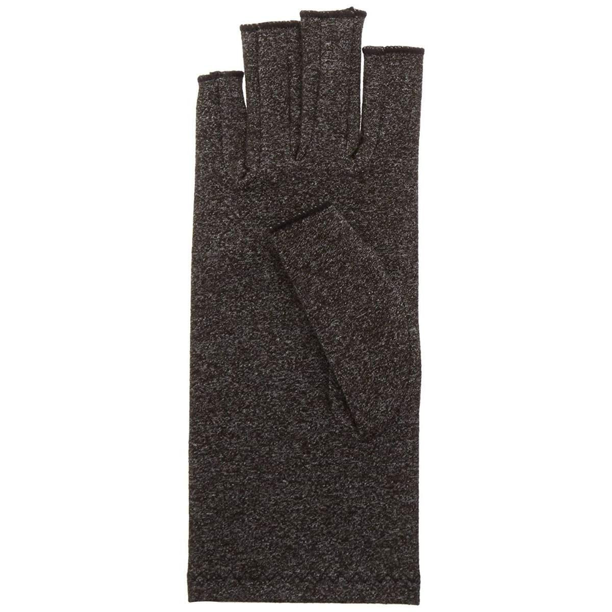 Rolyan 49427 Compression Glove,Fingerless Compression Glove for Arthritis for Men & Women,Arthritis Compression Gloves for Carpal Tunnel,Compression Glove for Swelling,Black Glove,Right Hand,Medium