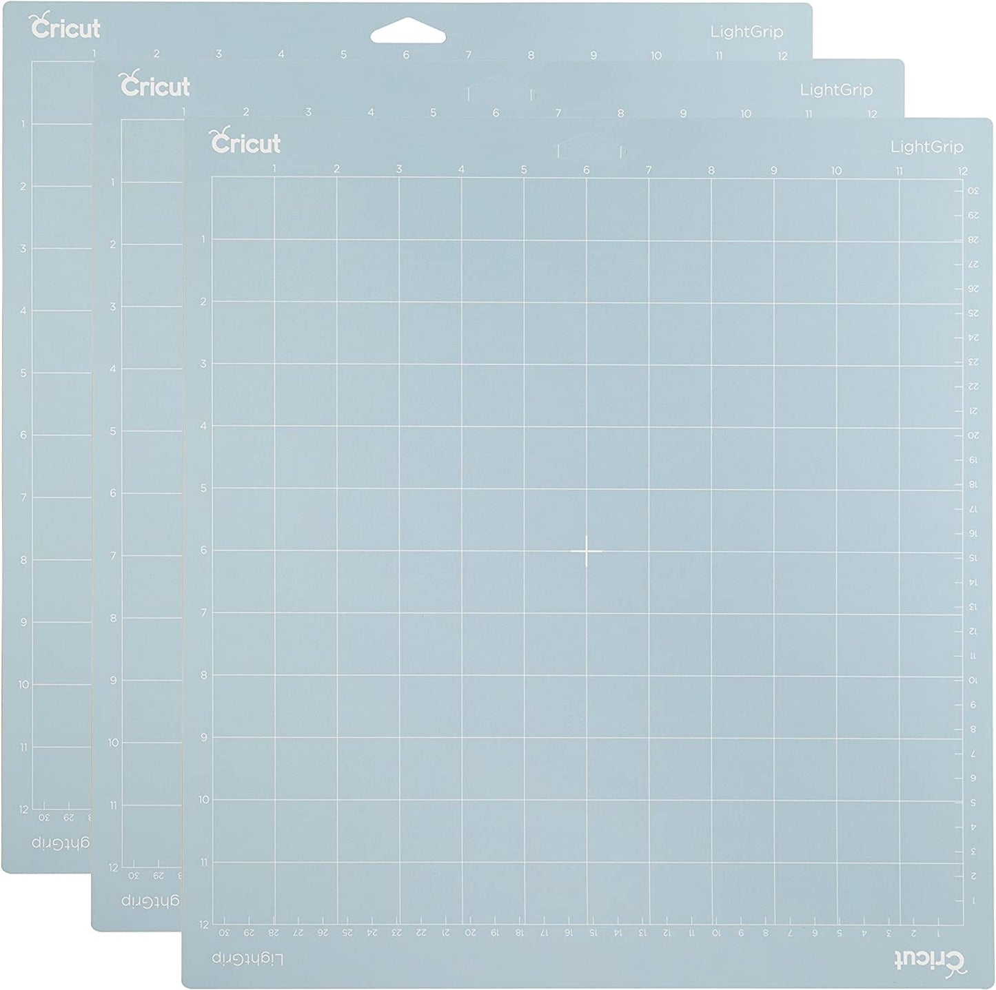 Cricut Standardgrip Machine Mats 12In X 12In, Reusable Cutting Mats for Crafts with Protective Film, Use with Cardstock, Iron On, Vinyl and More, Compatible with Cricut Explore & Maker (3 Count)