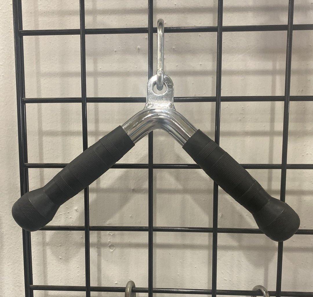 Fitness Products Direct Triceps Full Extension Chrome Bar W/ PU Ergo Grips