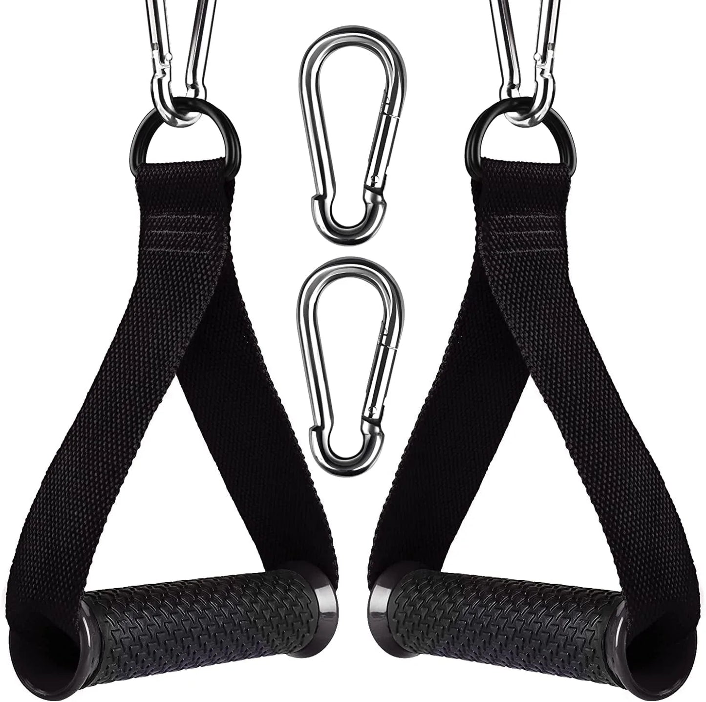 FWONIGOY Heavy Duty Exercise Handles,Cable Machine Attachments Resistance Bands Handle,Replacement Fitness Equipment for Pilates,Yoga,Strength Trainer,Pull down Home Gym Working Out Handle