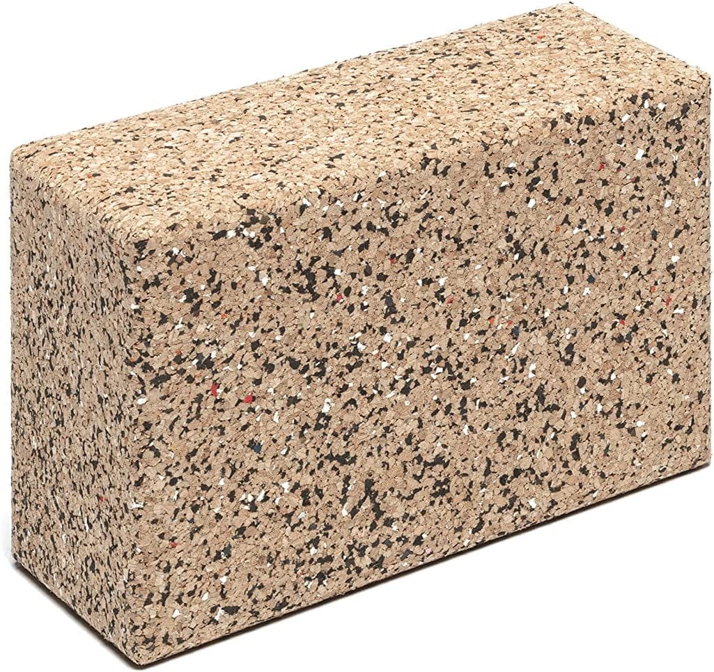 Go4Cork Cork Yoga Block for Yoga, Pilates & Meditation | Cork Yoga Block for Yoga, Pilates & Meditation | Non-Slip, Non-Toxic, Hypoallergenic, Sustainable, Lightweight Yoga Block, 9" X 6" X 4"