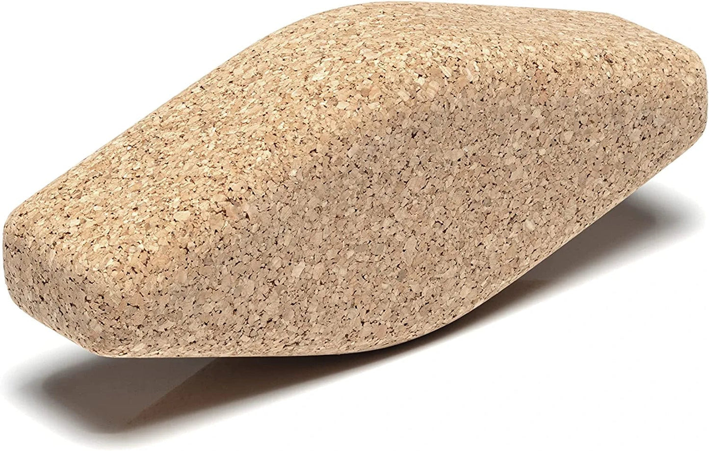 Go4Cork Cork Yoga Egg Block | Yoga Oval Block | Yoga Wrist Support for Yoga, Pilates & Exercise | Curves to the Contours of Your Body | Non-Slip, Durable, Hypoallergenic & Sustainable, 11" X 4" X 3", (Natural Cork)