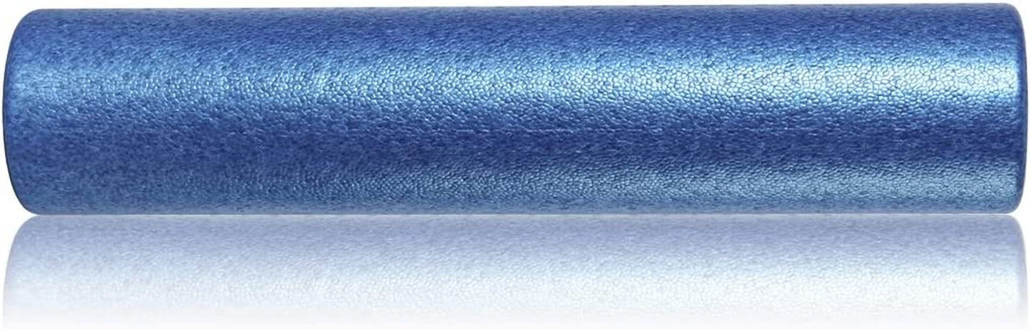 Gopkop High Density round Foam Roller - 12", 18", 24", 36". Firm Full Body Athletic Massage Tool for Exercise, Massage, Muscle Recovery. (12 Inch, Black)