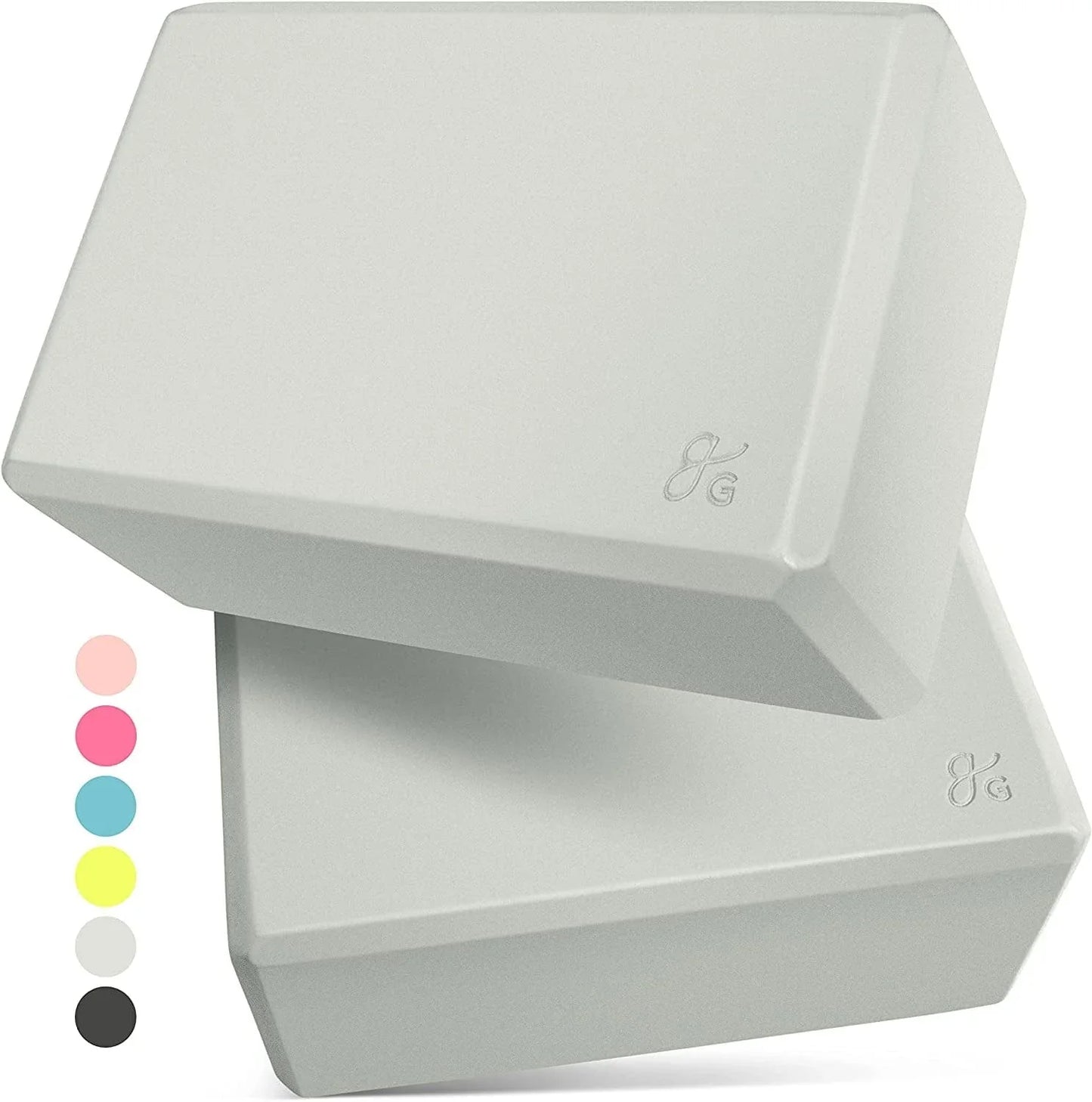 Greater Goods Premium Yoga Blocks - 2 Pack Set for Yoga, Pilates, or Meditation | Light Weight Blocks Made of High Quality Latex-Free Material That Is Non-Slip | Designed in St. Louis