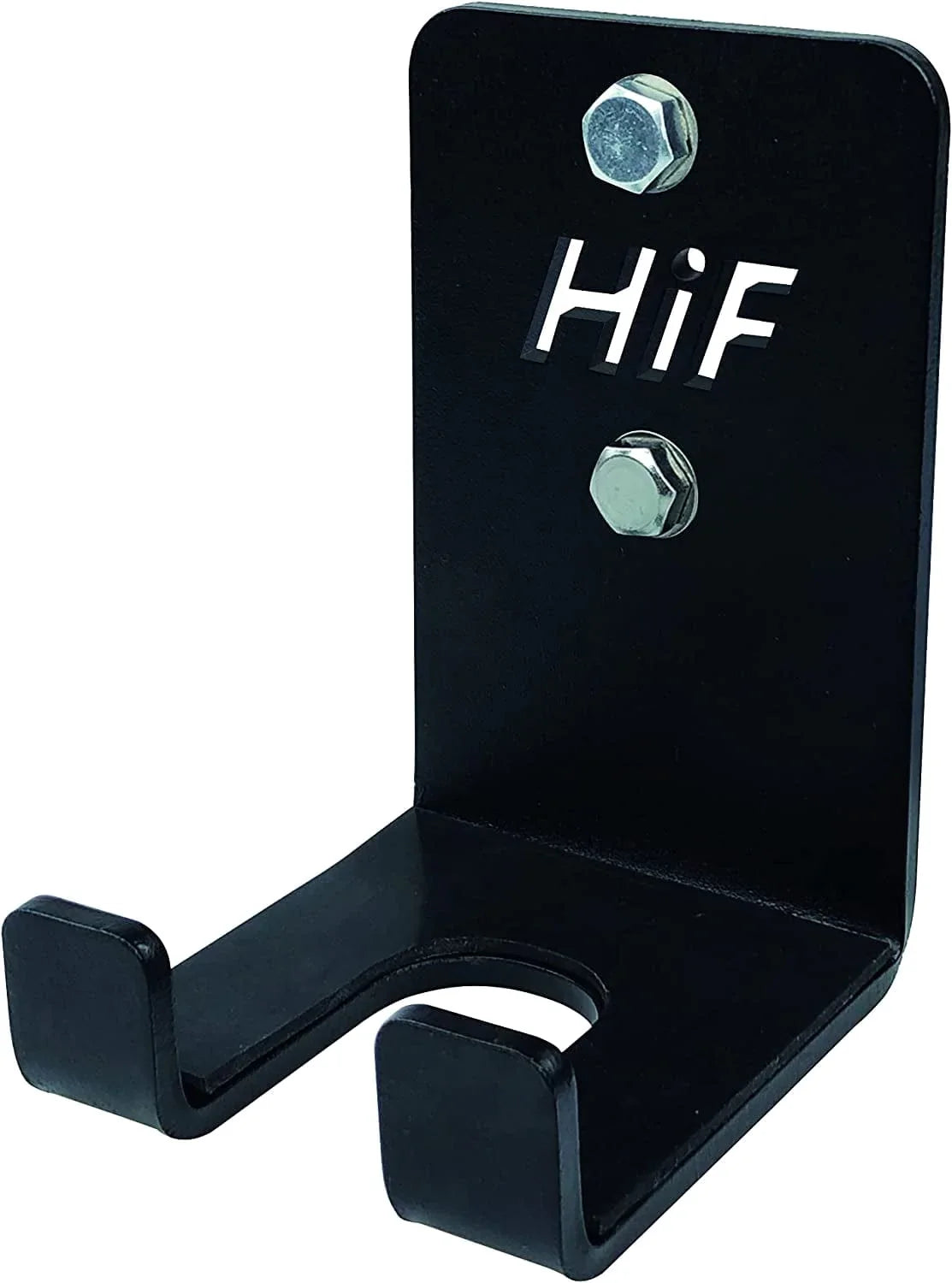 HIFLAME Single Olympic Barbell Hanger,Garage Gym Bar Wall Rack,Vertical Barbell Mount Rack,Space Saving Commercial or Home Gym Accessory,Holds under 33Mm Bar Size.(Black)