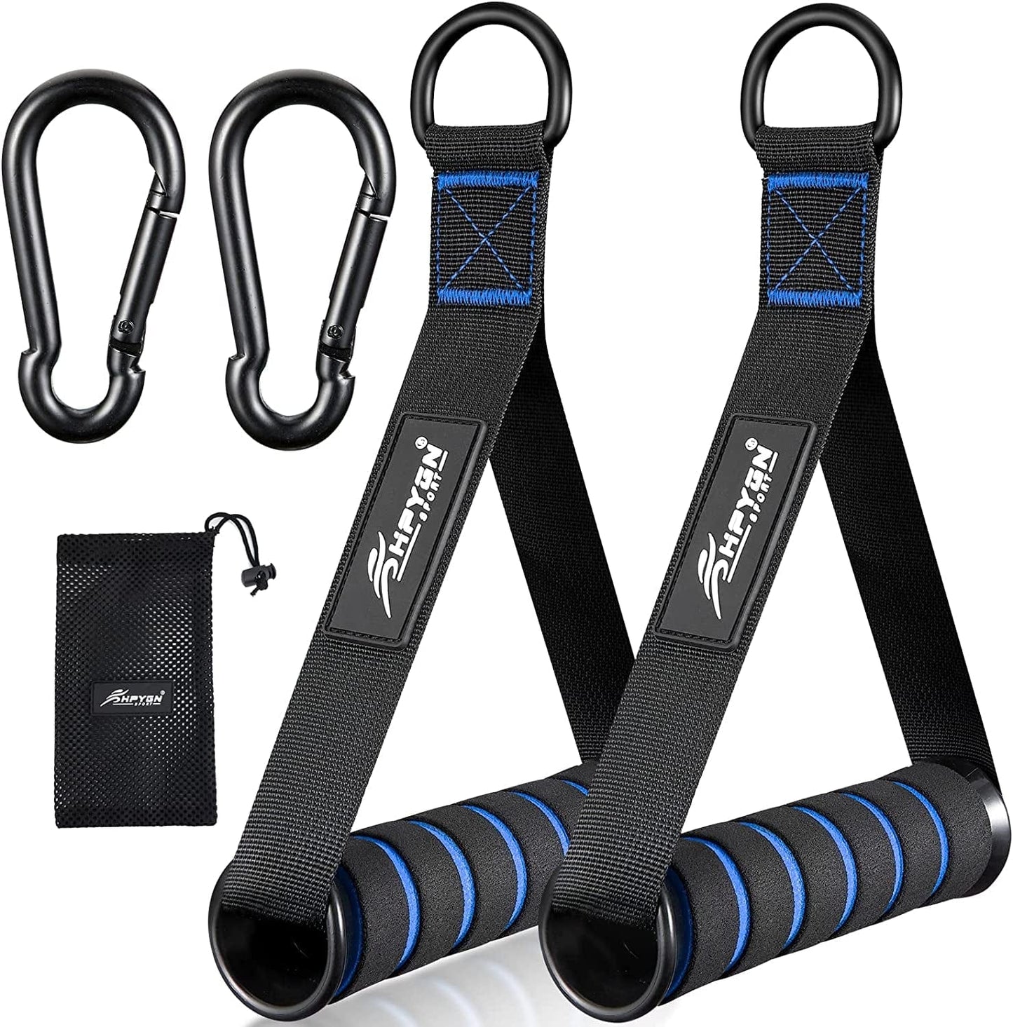 HPYGN Exercise Handle, Replacement Fitness Equipment for Pilates, Yoga, Strength Trainer, Pull down Home Gym Red, Grey, Blue Working Out Handle