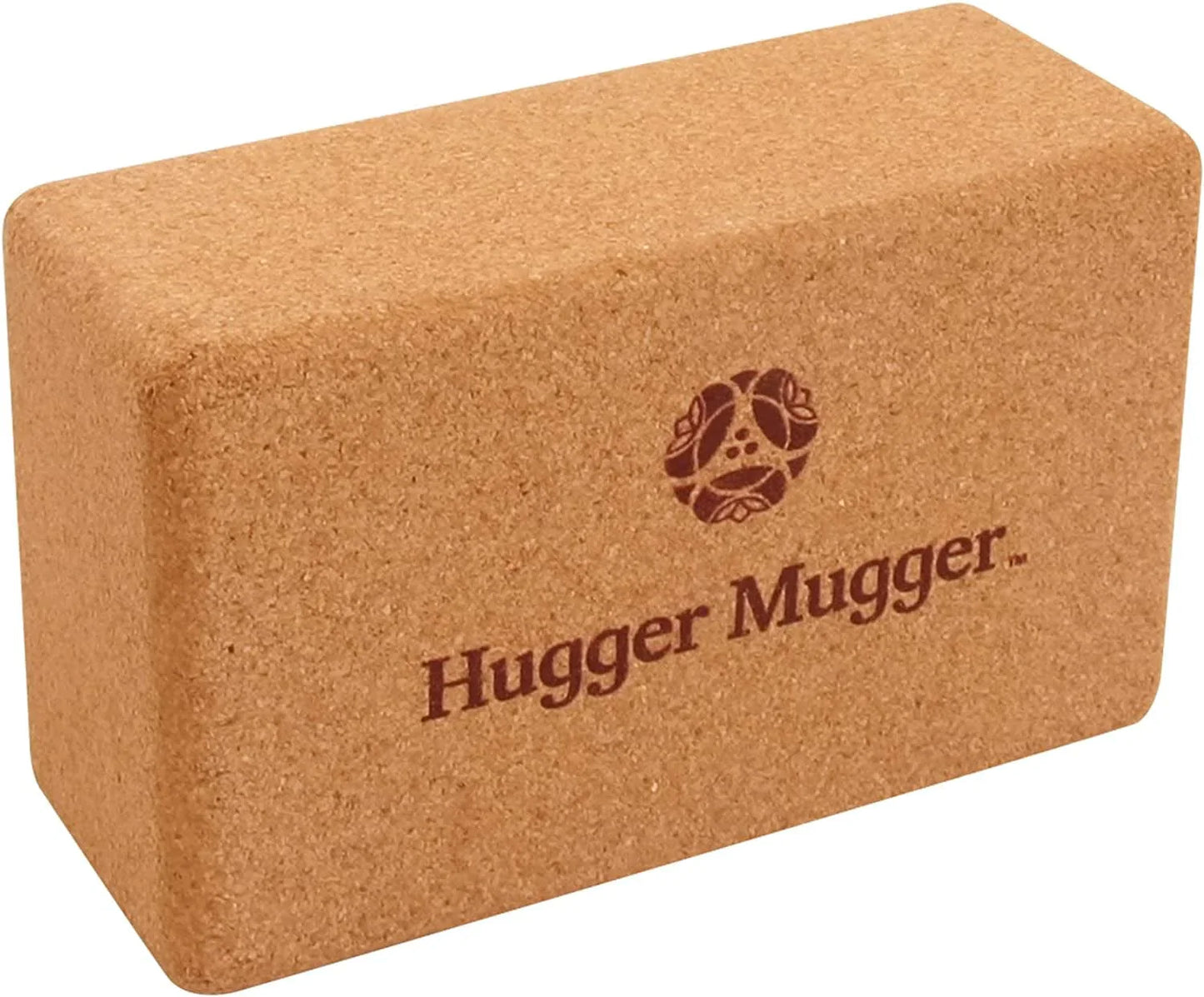 Hugger Mugger Cork Yoga Block - Naturally Grippy Texture, Durable, Made from Renewable Cork, Rounded Edges for Comfort, Great for Sweaty Hands BL-CORK