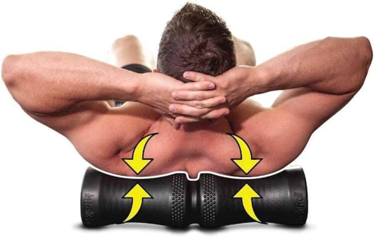 Intelliroll | Textured High Density Foam Roller for Muscle Trigger Point Massage, Physical Therapy and Exercise | Advanced Roller Optimized for Neck & Spine, Relieve Back Muscle Pain | Max Sport