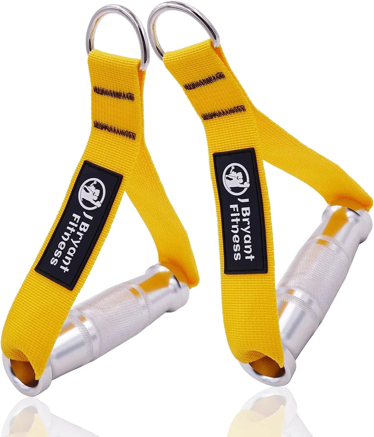 J Bryant Fitness Metal Gym Handles for Cable Machine Attachment Heavy Duty Aluminum Alloy Handle Grips Durable Workout Handles for Resistance Bands Pulley LAT Pull down System