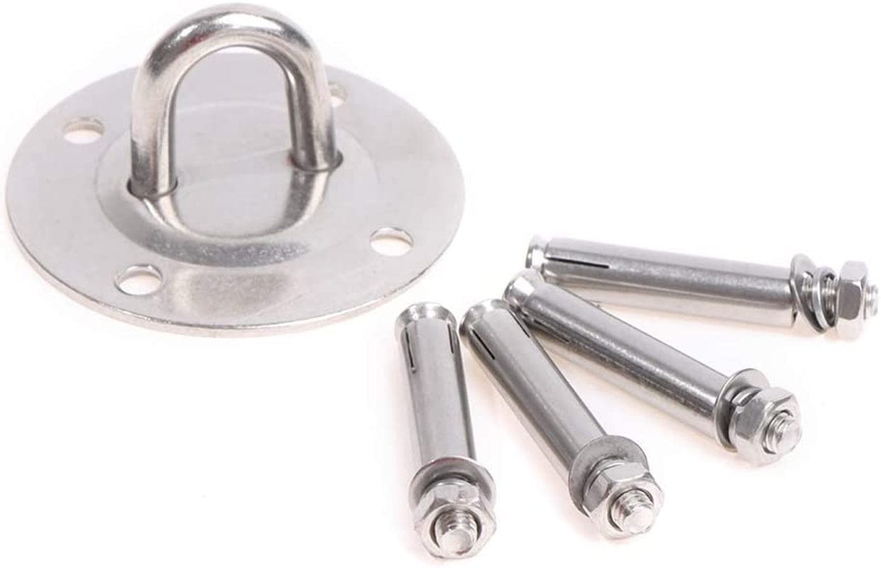 Kekafu Suspension Trainer Stainless Steel Hanging Kit Swing Hangers and Hammock Spring and Swing Swivel Spinner Swivel Hook Locking Snap Hooks for Wooden Sets, Seat Trapeze Yoga