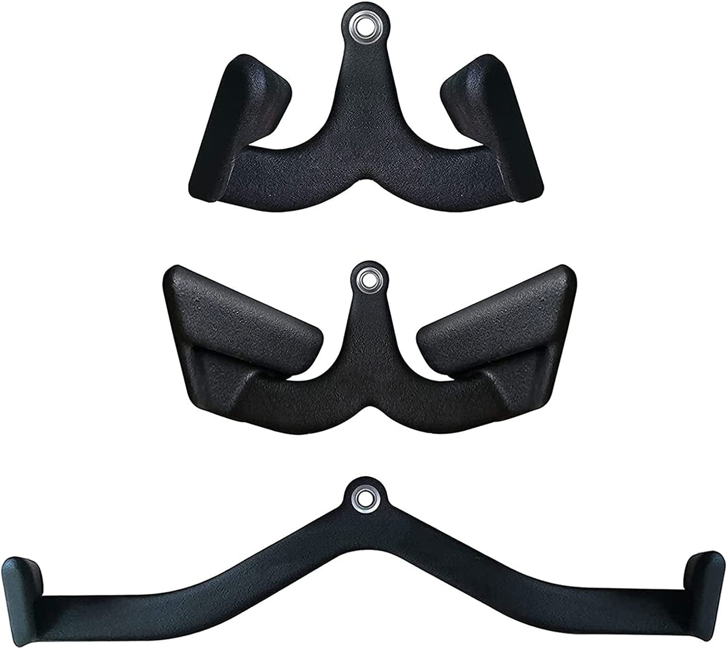 LAT Pull down Bar Cable Machine Attachment, Tricep Press down LAT Pulldown Handle Attachment, Home Gym Fitness V-Shaped Handle with Rotation Tricep Rope, V-Bar Pulley Weighted Machine Accessories