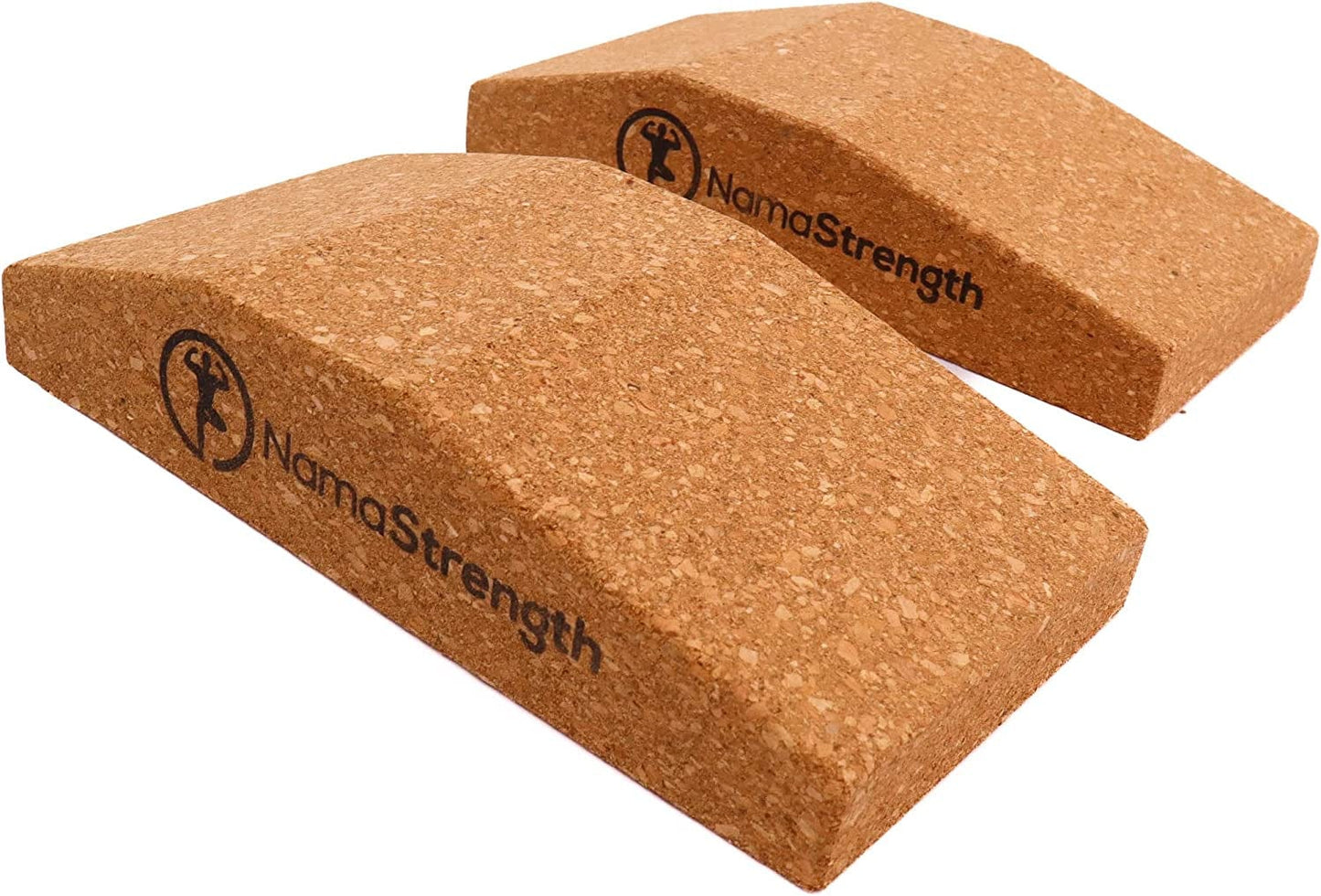 Namastrength Yoga Wedge for Wrist, Wrist Support Yoga Cork Yoga Wedge Block, Non-Slip Yoga Wrist Support, Set of 2