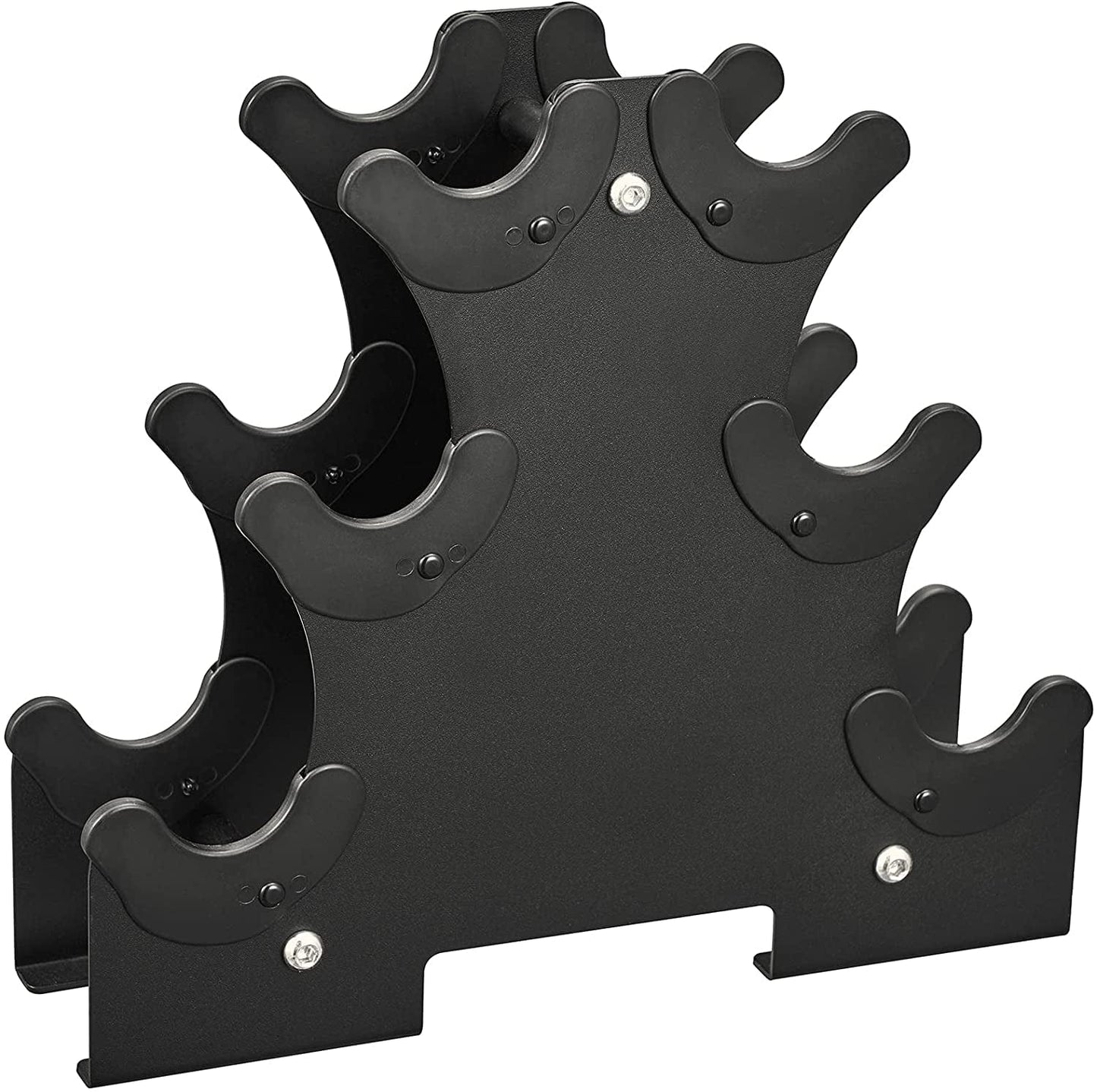 PITHAGE Steel Dumbbell Rack Compact Weight Stand Holder Assembled for Home Gym Black