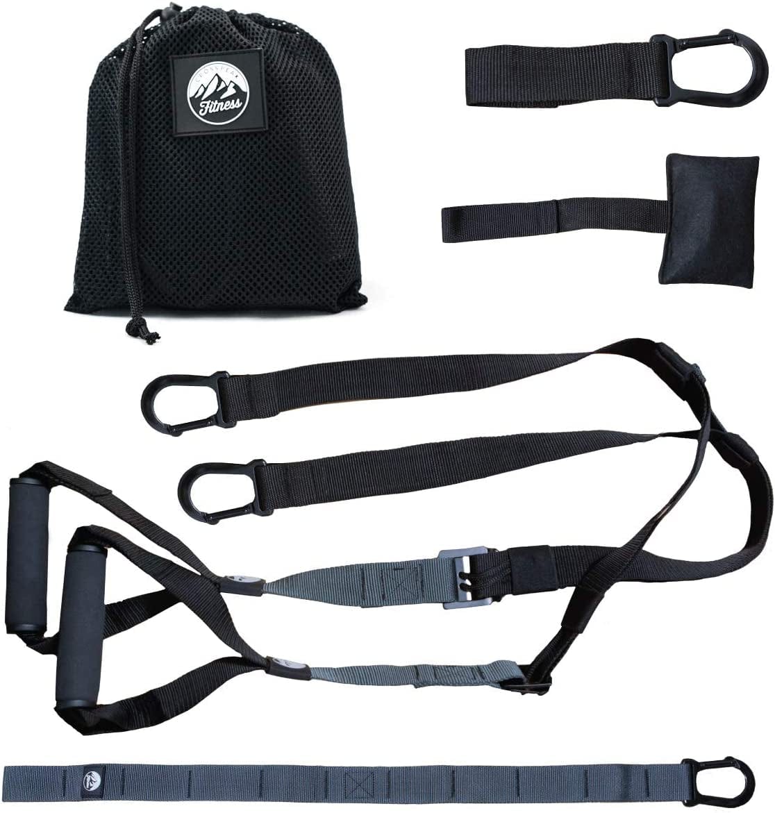 POSTURELY Bodyweight Suspension Resistance Training Straps Trainer Kit for Full Body Workouts at Home