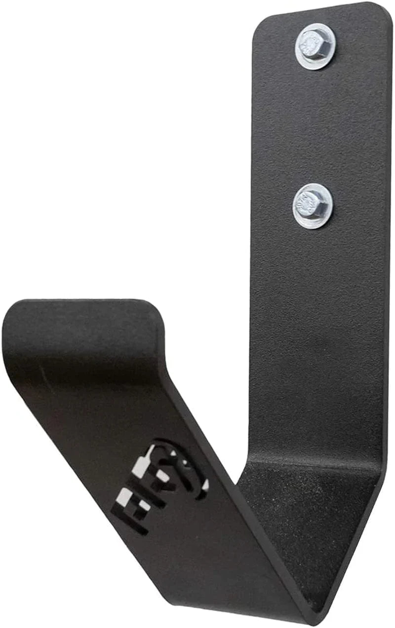 Prx Performance Exercise Rope Storage Hook, Wall Mounted Battle Rope Holder, Home or Commercial Gym Accessory, Heavy Duty USA Steel, Black Powder Coated