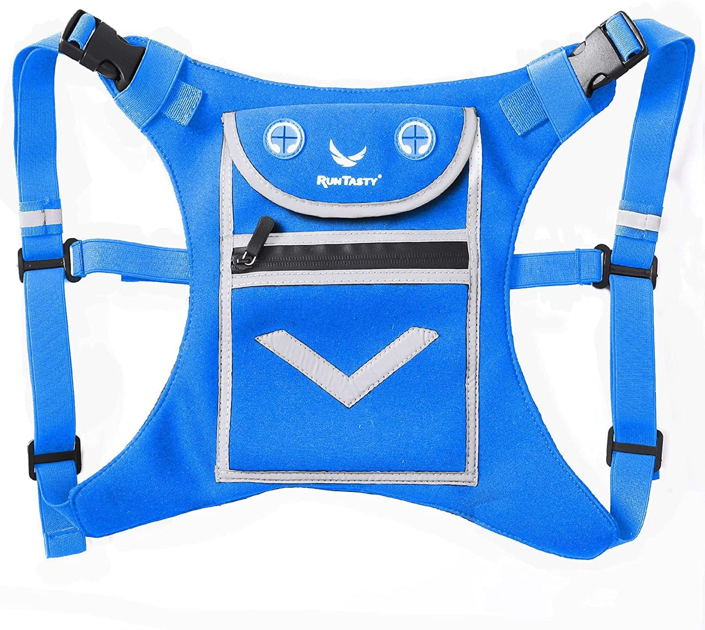 Running Mini Backpack Vest for Men & Women - Reflective W/360°Hi-Viz, Holds Accessories and Any Iphone, Android, Ipad Mini - Lightweight Adjustable Gear for Fitness, Walking, Cycling, Hiking and More!