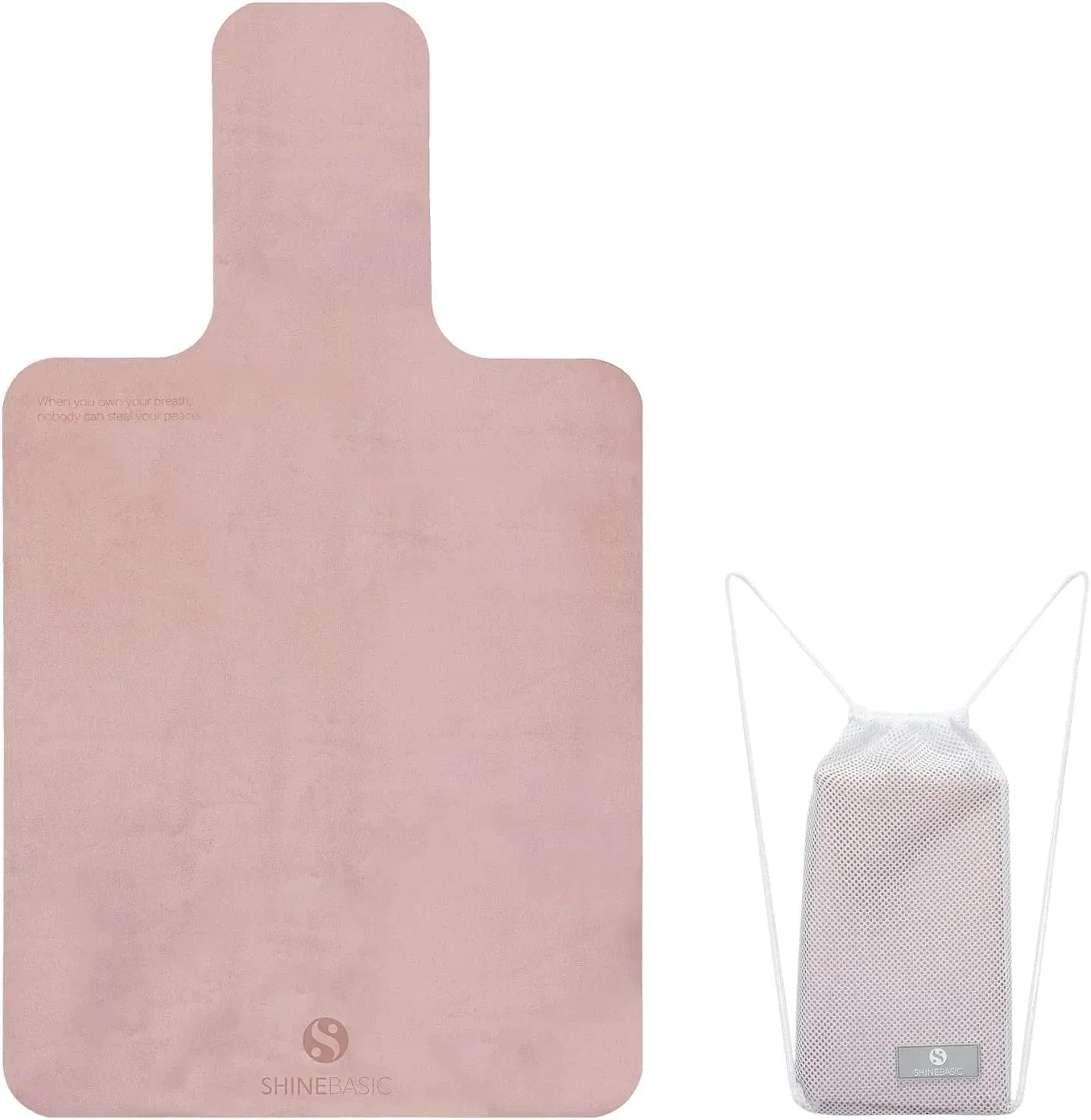 Shine Basic Pilates Reformer Mat - Extra Thin Material, Sweat Absorbing and Anti-Slip for Body Balance - Workout Cover Towels, Gym Studio Accessories, Professional Mats Equipment