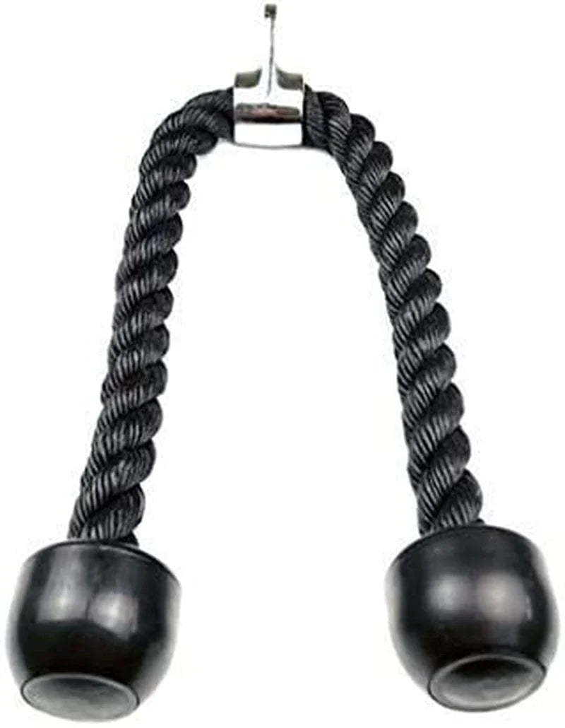 Tricep Rope Cable Attachments Cable Machine Accessories for Home Gym, 27 Inch Tricep Rope for Pulley System Attachment, LAT Pull down Attachment, Cable Machine Attachments, Weight Fitness with Pulldown Grips