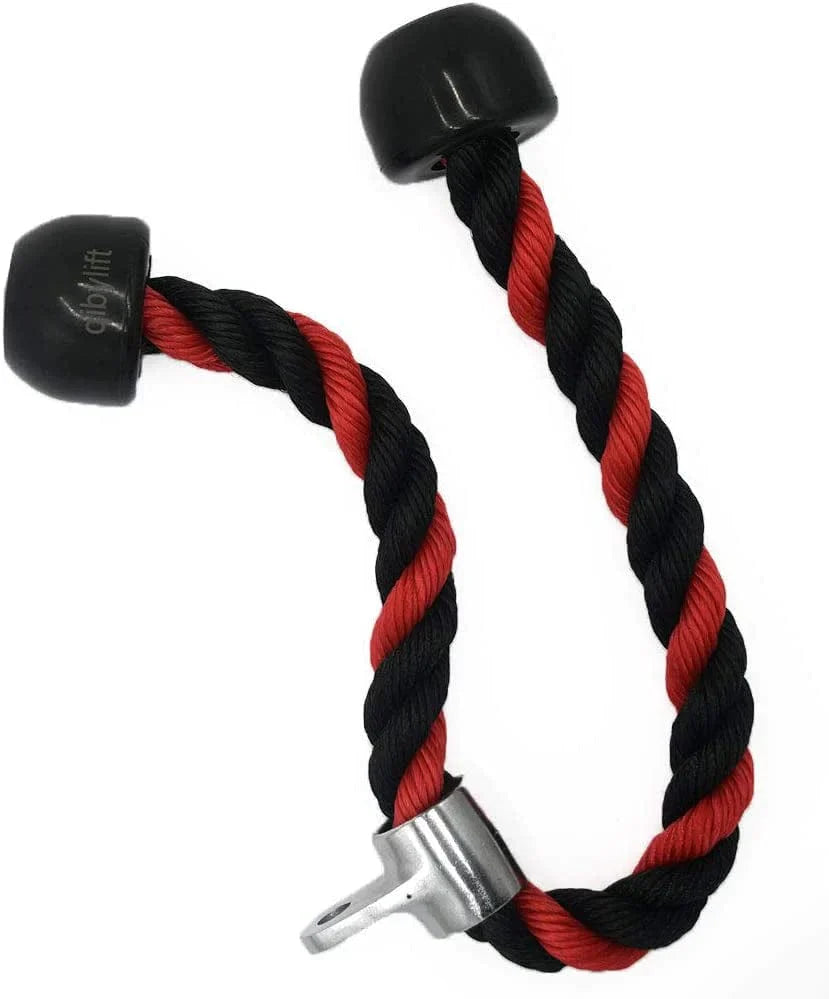 Tricep Rope Cable Attachments Cable Machine Accessories for Home Gym, 27 Inch Tricep Rope for Pulley System Attachment, LAT Pull down Attachment, Cable Machine Attachments, Weight Fitness with Pulldown Grips