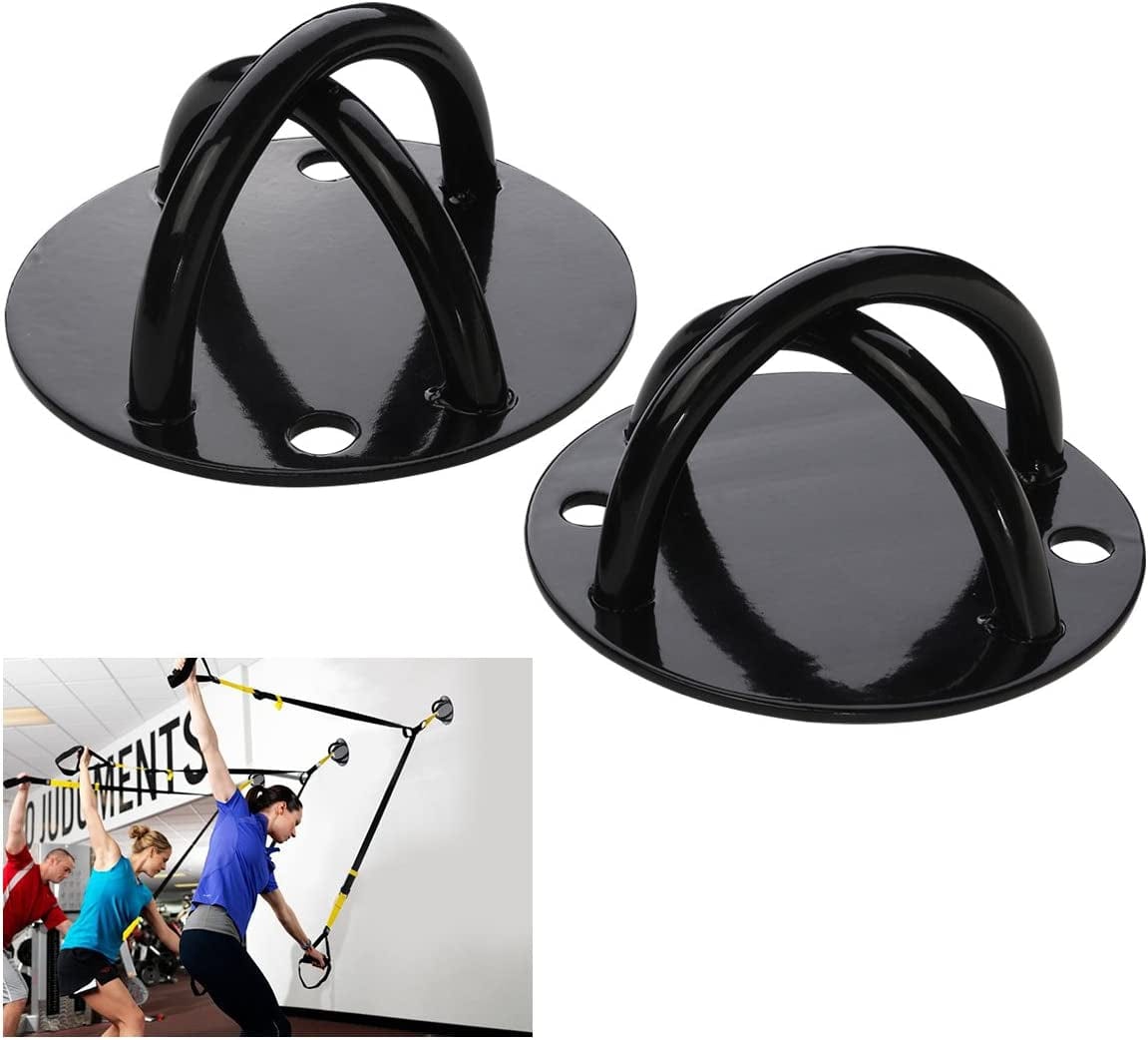 WINOMO 2Pcs Ceiling Wall Mount Anchor for Suspension Strap Olympic Rings Ceiling Mount Strength Training Gym Yoga Bracket Olympic Rings Swing Hammock