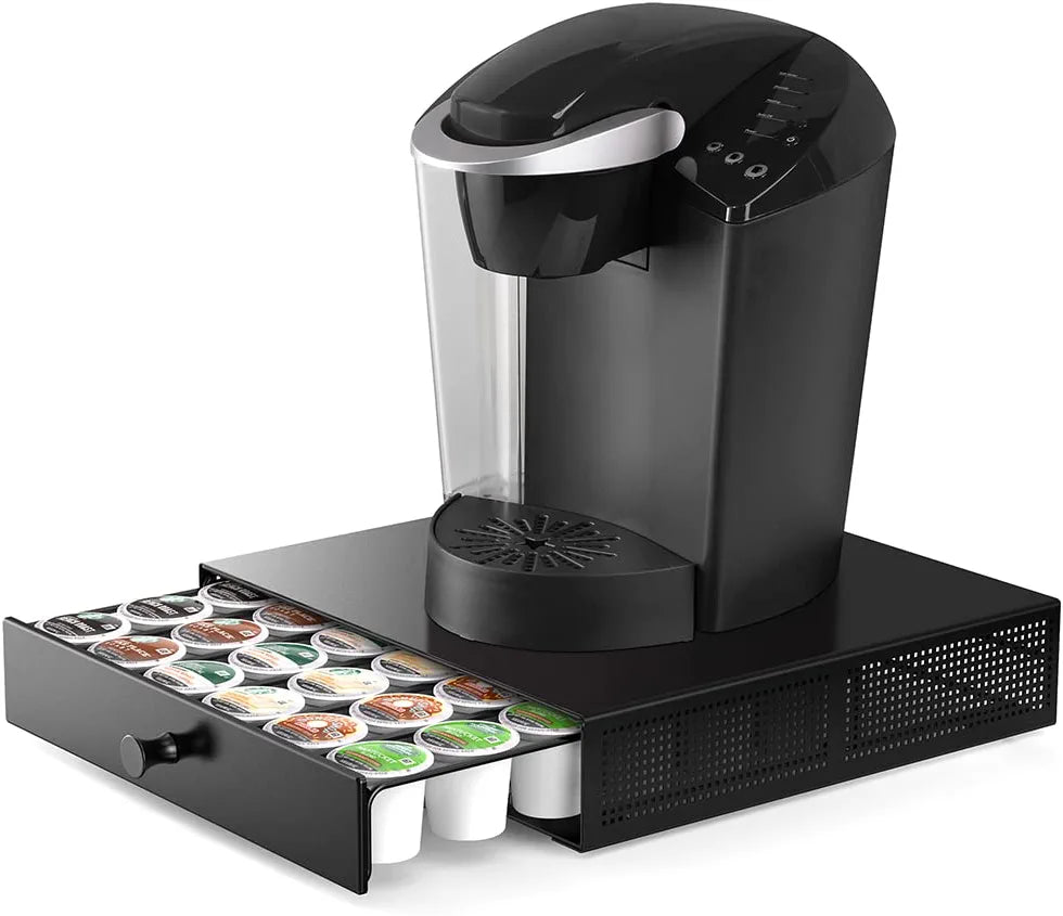 SICHEER K Cup Organization Storage Drawer Maker K Cup Holder Coffee Pod Organizer Stand Tray Counter Bartesian Rack Countertop Dolce Gusto Capsules Compatible with Keurig Accessories Holds 36 Pods