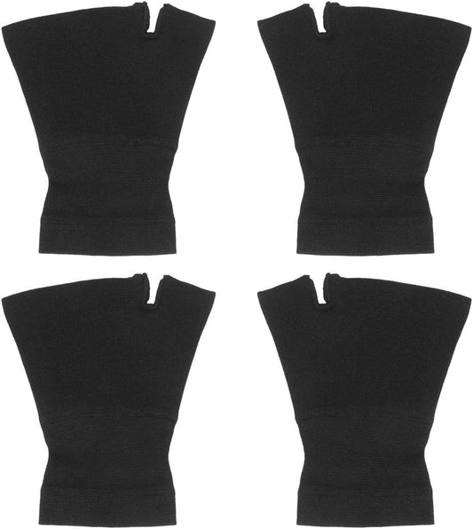 HEALLILY 2 Pairs Black Wrist Brace Wrist Support Compression Glove Breathable Support Gloves Wrist Brace Hand Brace with Thumb Wrist - Size S