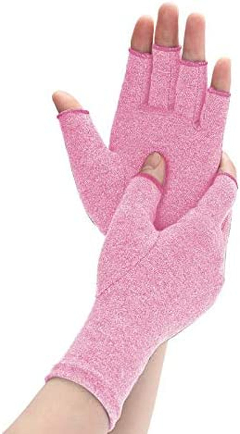 Arthritis Compression Gloves Relieve Pain from Rheumatoid, RSI, Carpal Tunnel,Tendonitis, Fit for Women & Men - Open Finger