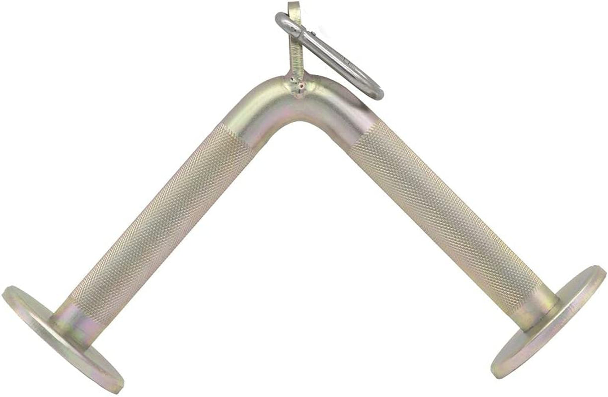 TXMYMW Cable Machine Attachment for Home Gym: Exercise Handle Pull down Rowing Tricep Rope V Shaped Bar Double D Handle Rotating Straight Bar