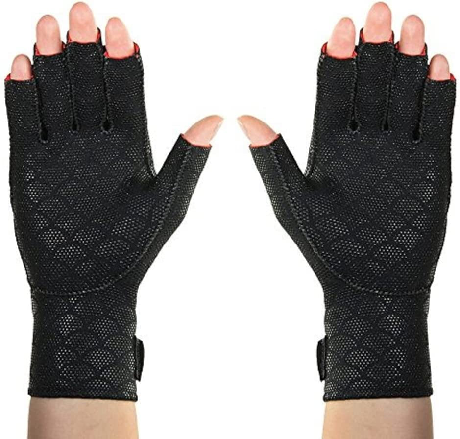 Thermoskin Premium Arthritic Gloves Pair, Black, Medium