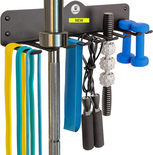 Gym Storage Rack for Gym Accessories - Creates More Space & Declutters - Does Not Bend - Gym Rack for Barbell Storage - Exercise Equipment Storage - Gym Organization for Home Gym - by Champstuff