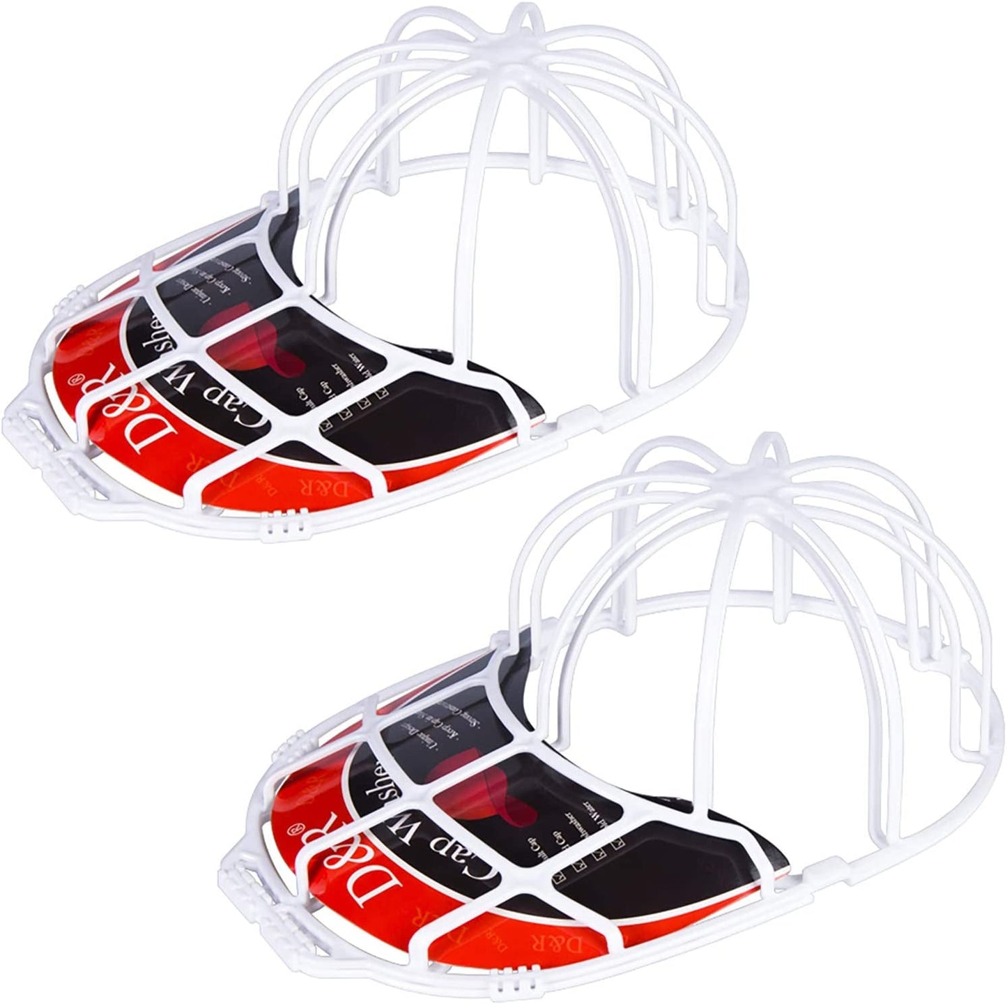 Der Rose 2 Pack Baseball Hat Washer for Washing Machine,Cap Washer Frame Cage ,Hat Cleaner Protector Hat Rack for Baseball Caps