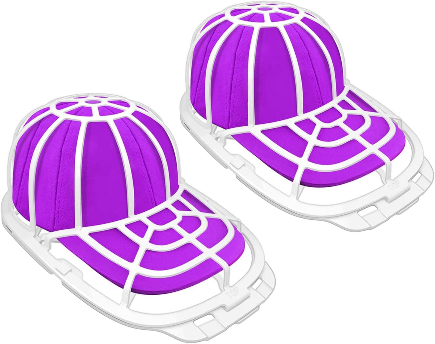 2 Pack Baseball Hat Washer Cleaning in the Dishwasher and Washing Machine, Cap Washing Protector Holder Fit for Adult and Kid'S Ball Caps (Black) (Black)